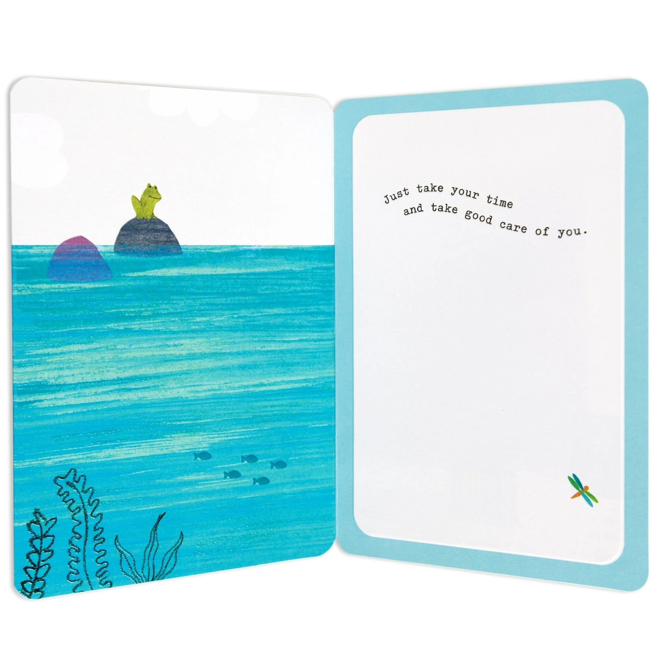 Kind & Sentimental Turtle Get Well Card - Image 2