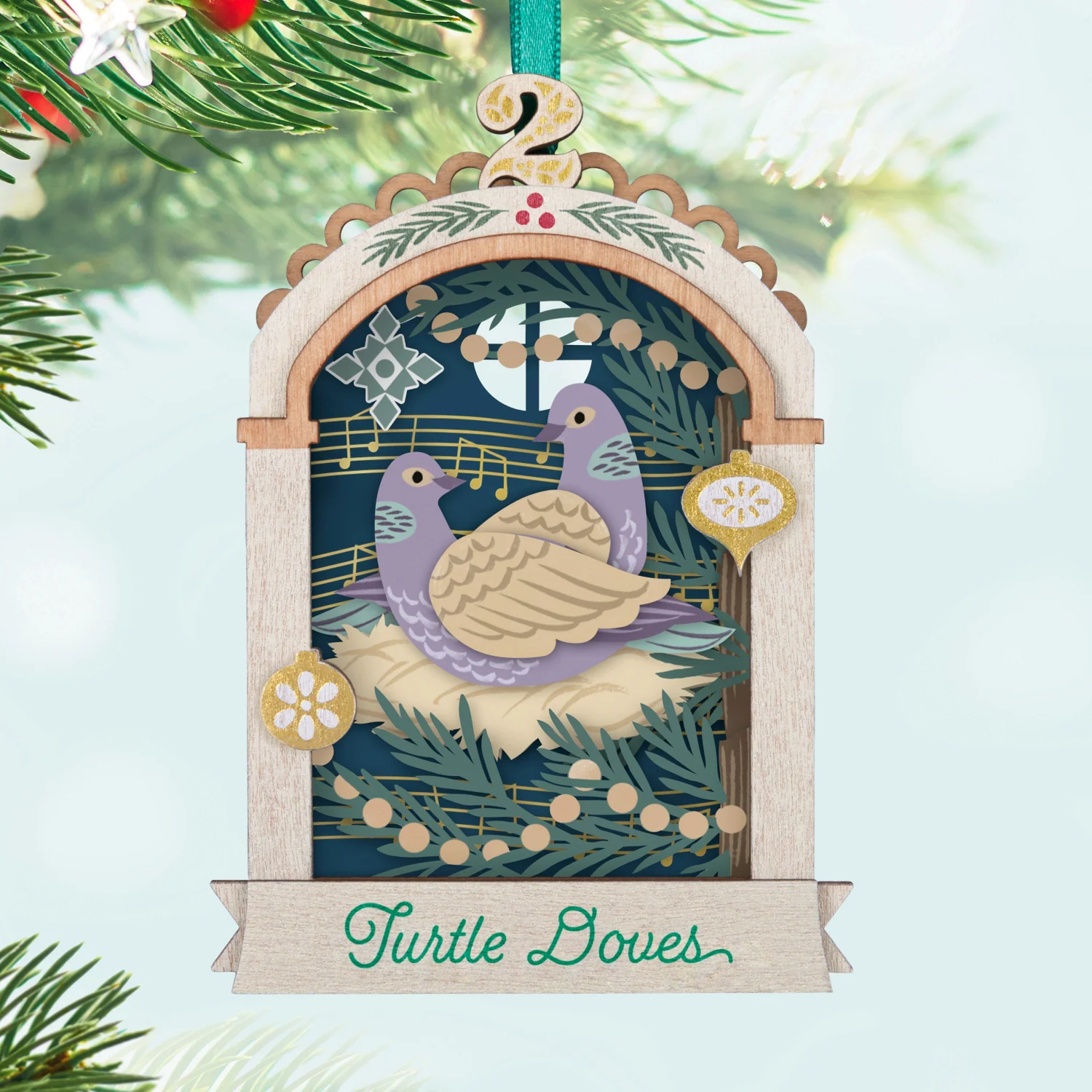 Twelve Days of Christmas, 2nd in the Series — 2025 Hallmark Keepsake Christmas Ornament - Image 2