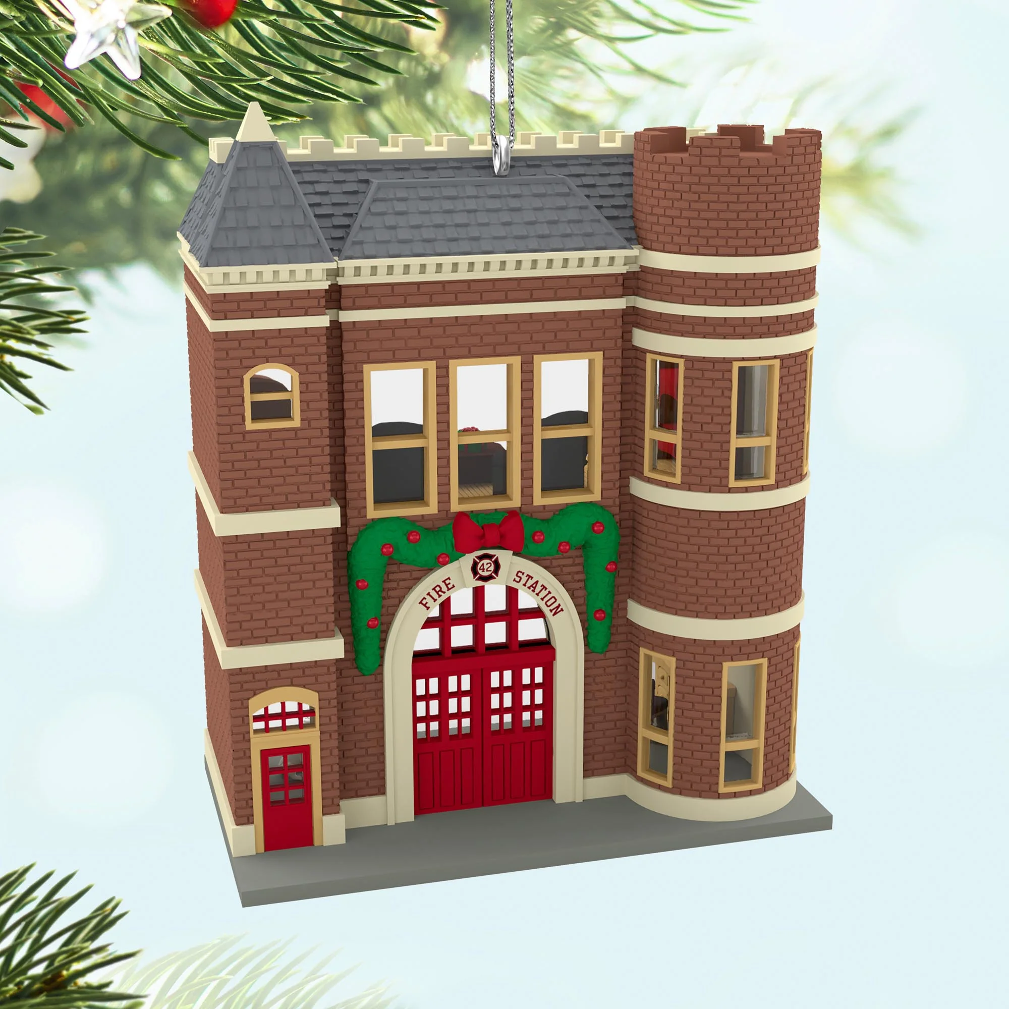 Korners Firehouse, 42nd in the Nostalgic Houses and Shops Series — 2025 Hallmark Keepsake Christmas Ornament - Image 2