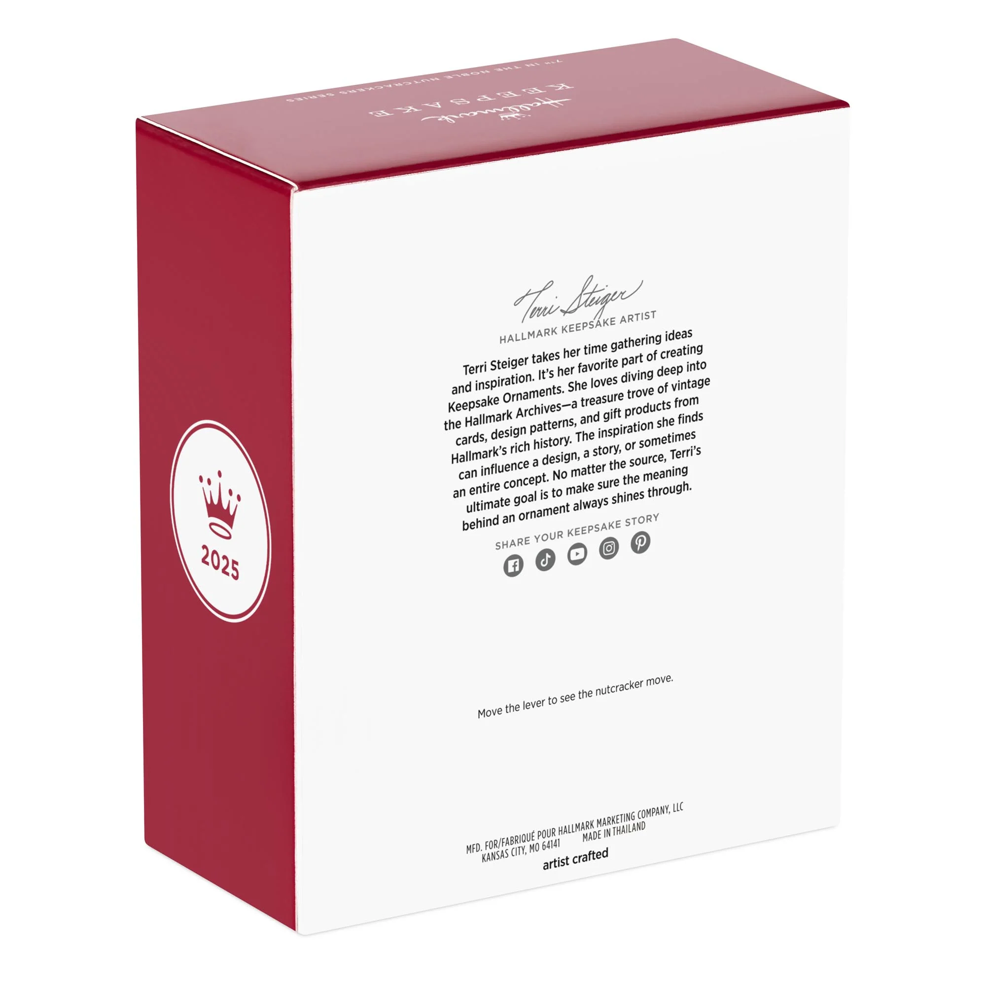 King of Hearts, 7th in the Noble Nutcrackers Series — 2025 Hallmark Keepsake Christmas Ornament - Image 8