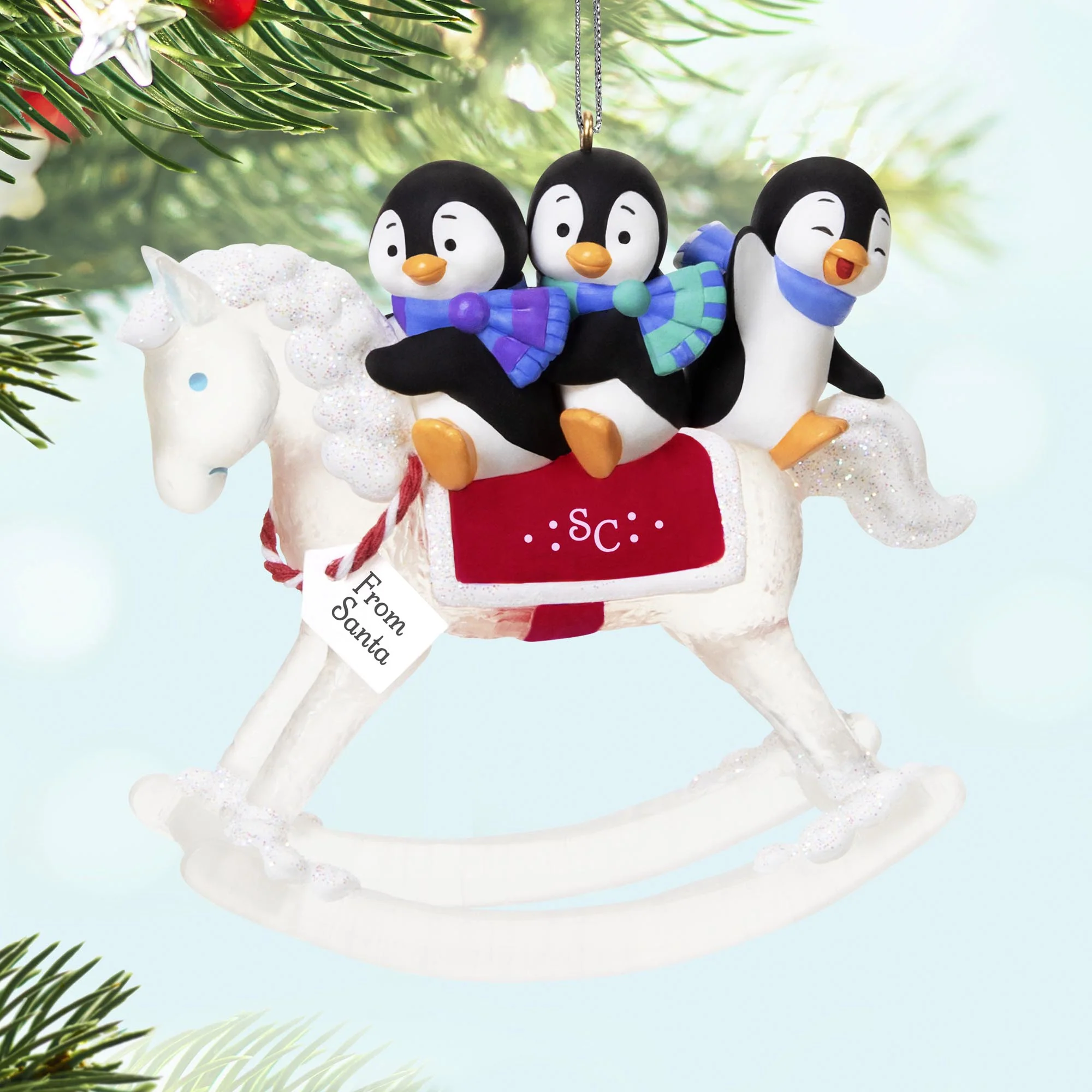 A Gift From Santa, Penguin Friends — 2025 Hallmark Keepsake Christmas Ornament - Image 2