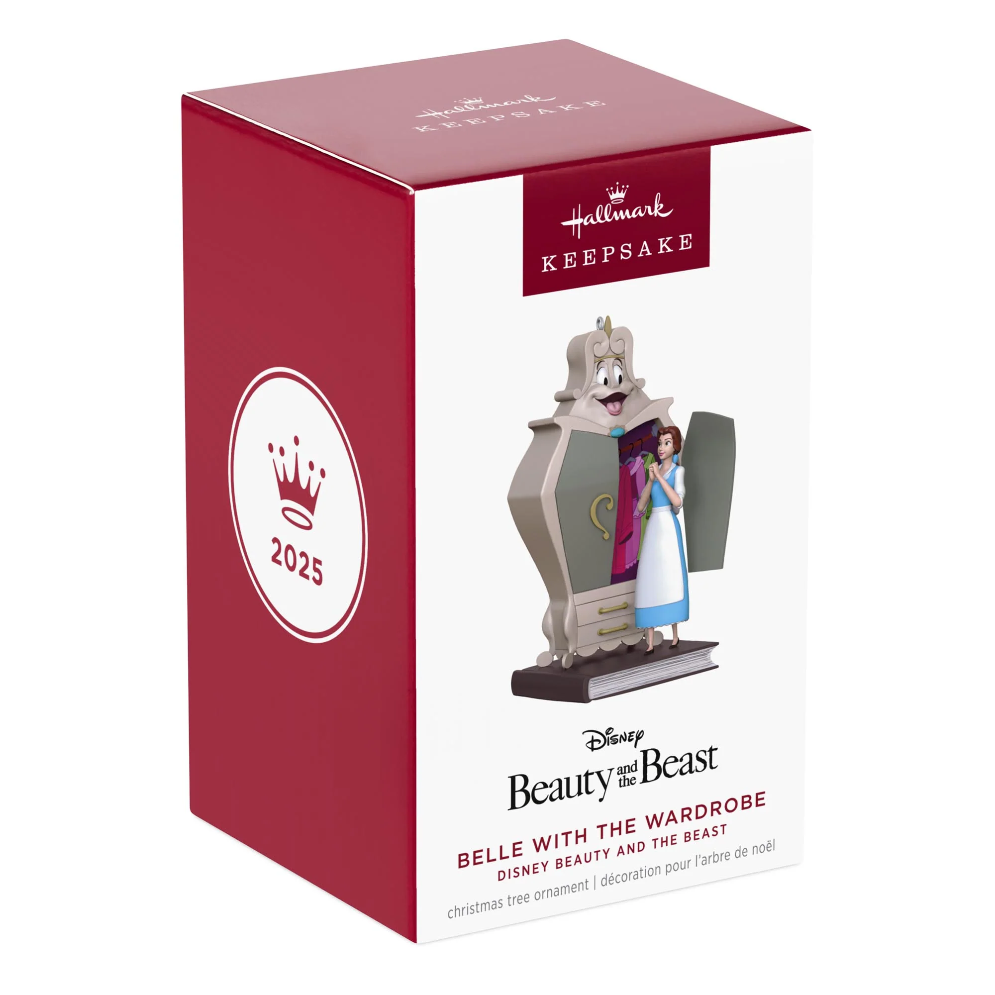 Disney Beauty and the Beast, Belle With the Wardrobe — 2025 Hallmark Keepsake Christmas Ornament - Image 7