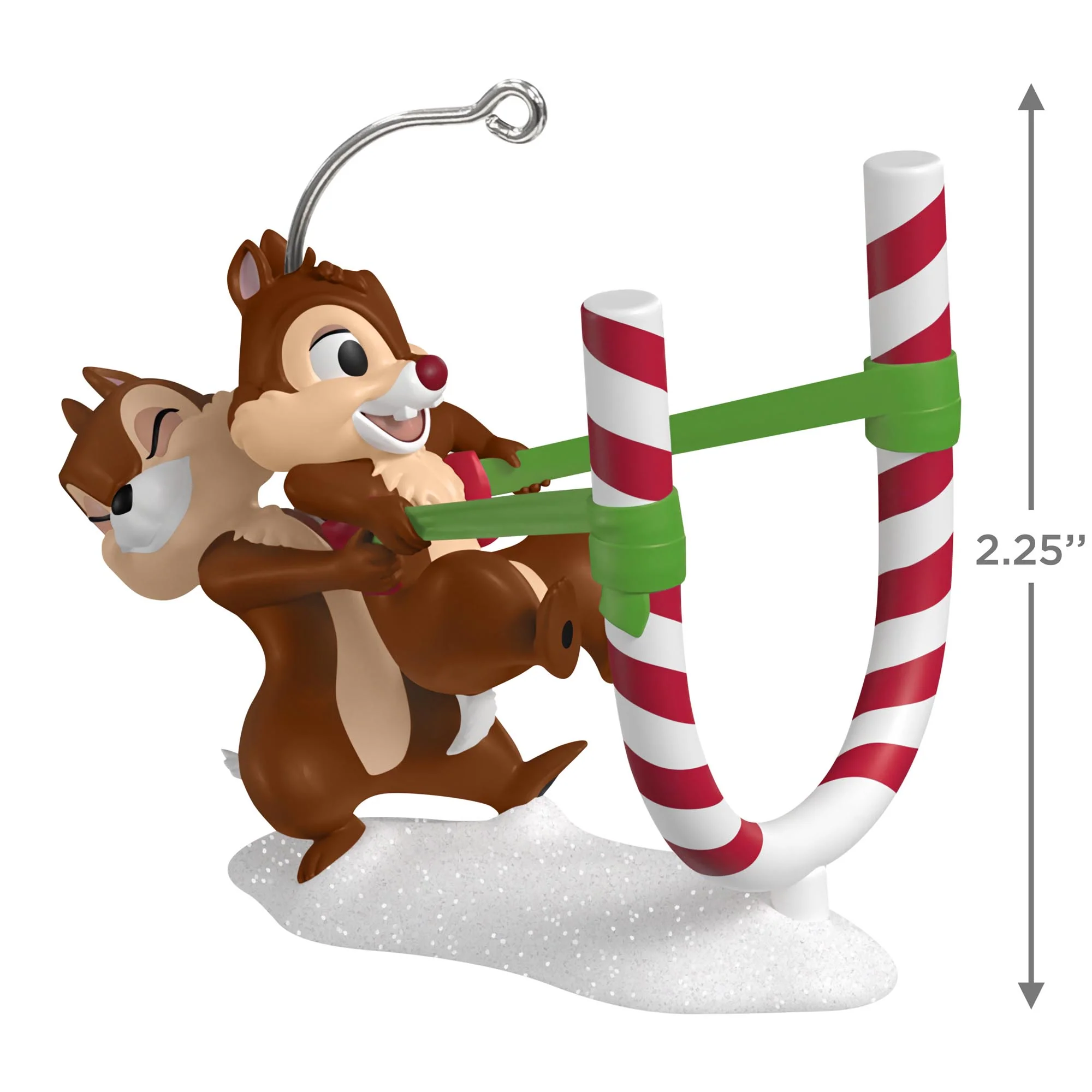 Disney Chip ’n Dale, Candy Cane Catapult — 2025 Hallmark Keepsake Christmas Ornament - Image 6