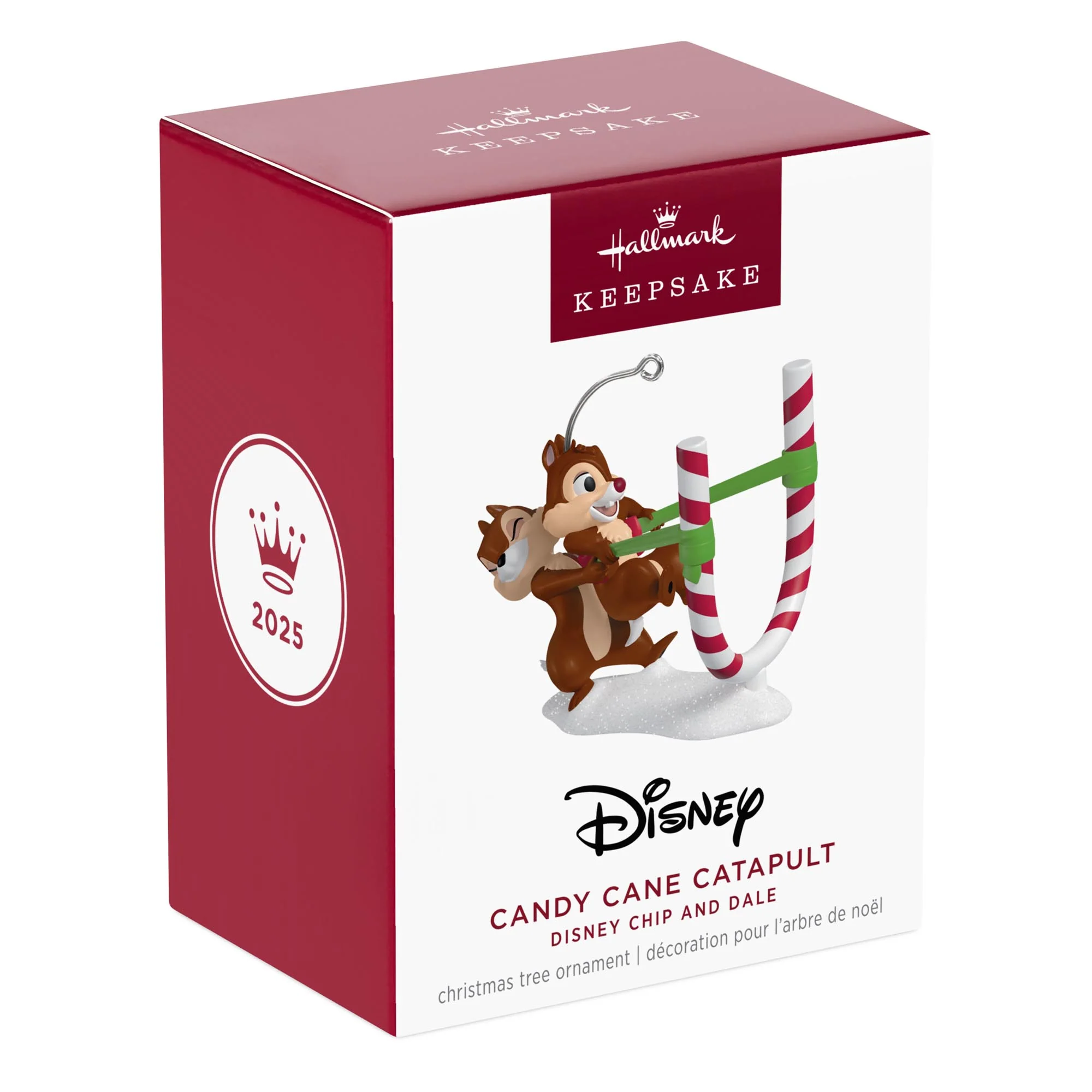 Disney Chip ’n Dale, Candy Cane Catapult — 2025 Hallmark Keepsake Christmas Ornament - Image 7