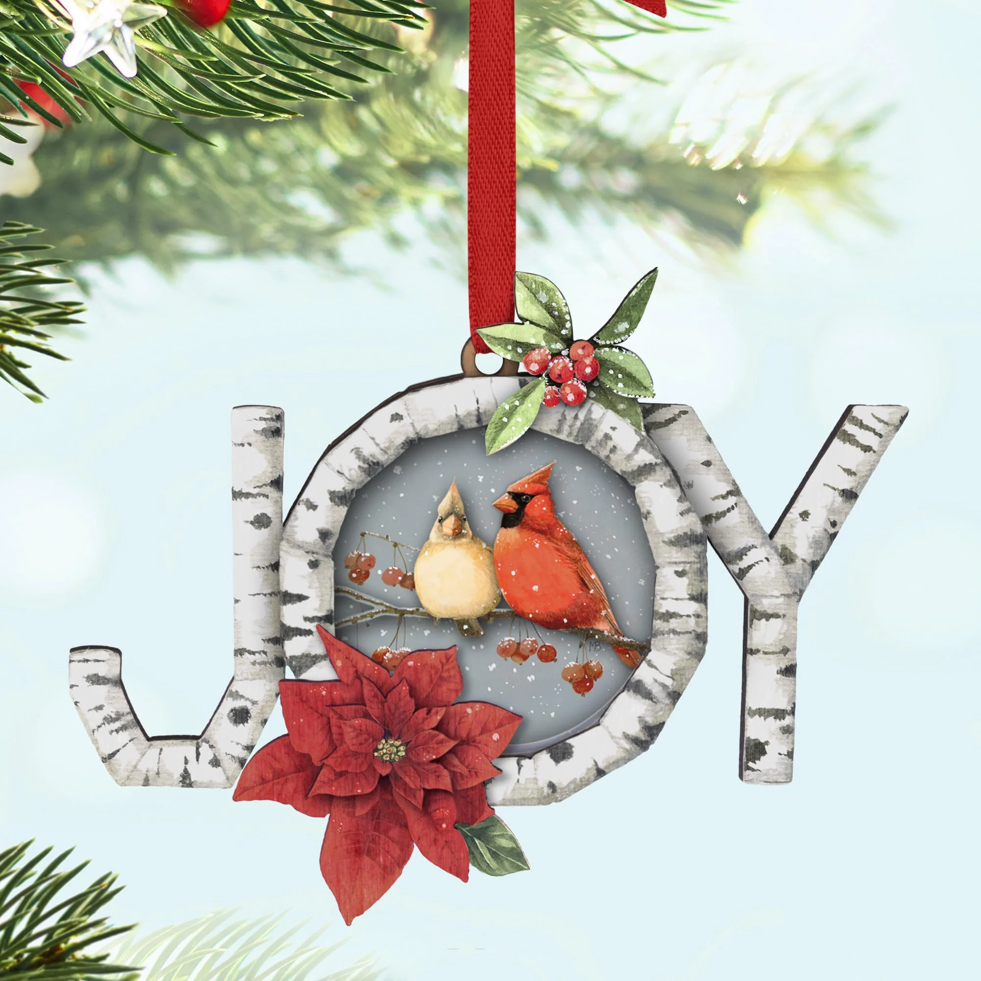 Charming Cardinals by Marjolein Bastin — 2025 Hallmark Keepsake Christmas Ornament - Image 2