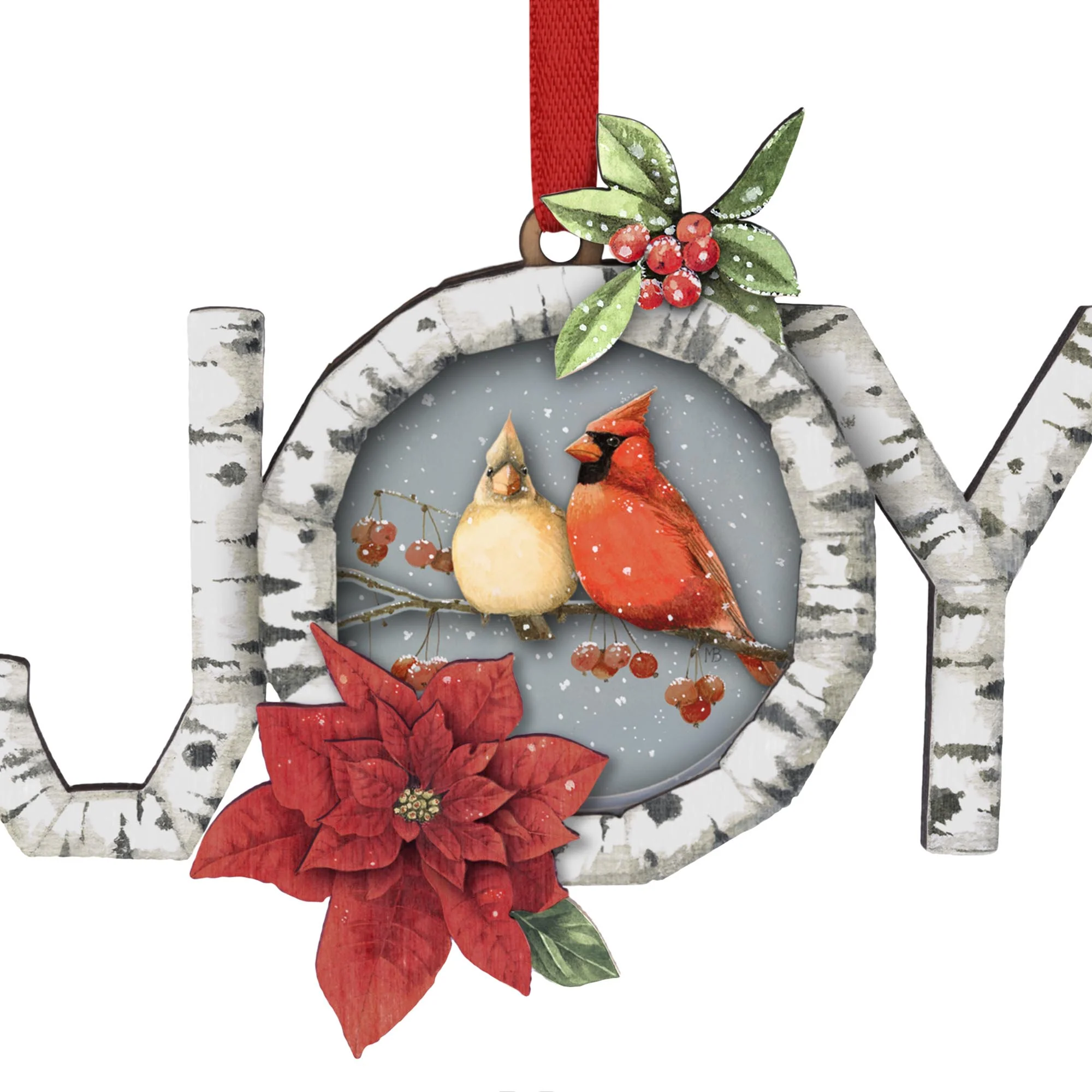 Charming Cardinals by Marjolein Bastin — 2025 Hallmark Keepsake Christmas Ornament - Image 4