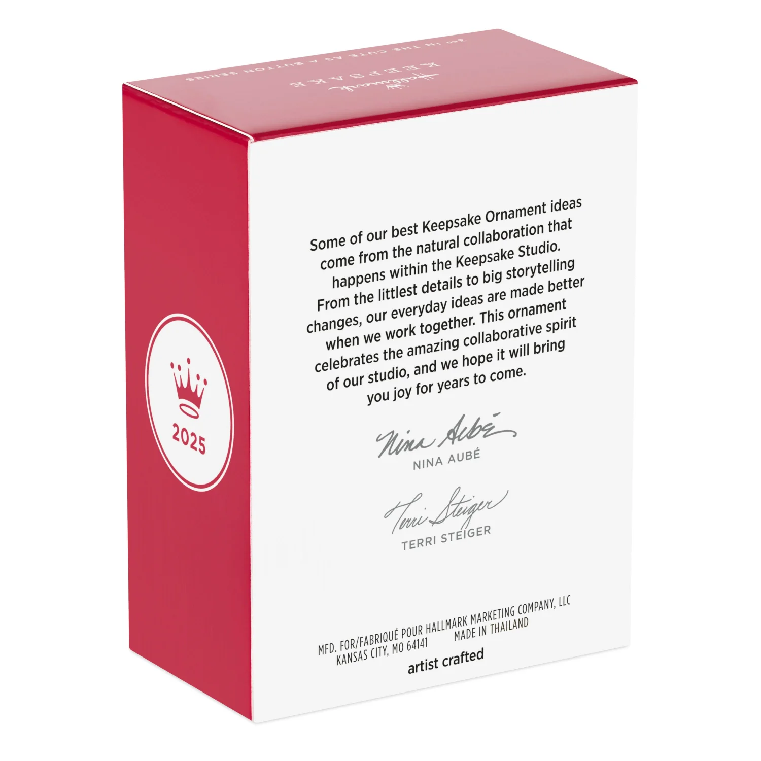 Cute as a Button, 3rd in the Series — 2025 Hallmark Keepsake Christmas Ornament - Image 8
