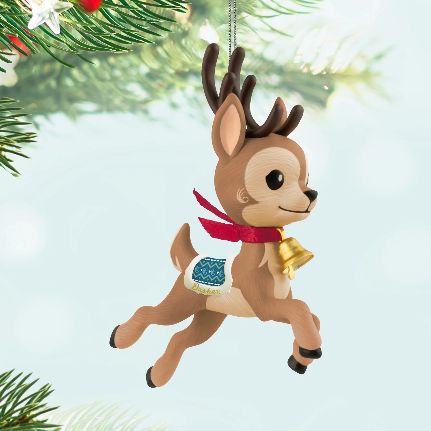 Dasher, 1st in the Eight Tiny Reindeer Series — 2025 Hallmark Keepsake Christmas Ornament - Image 2