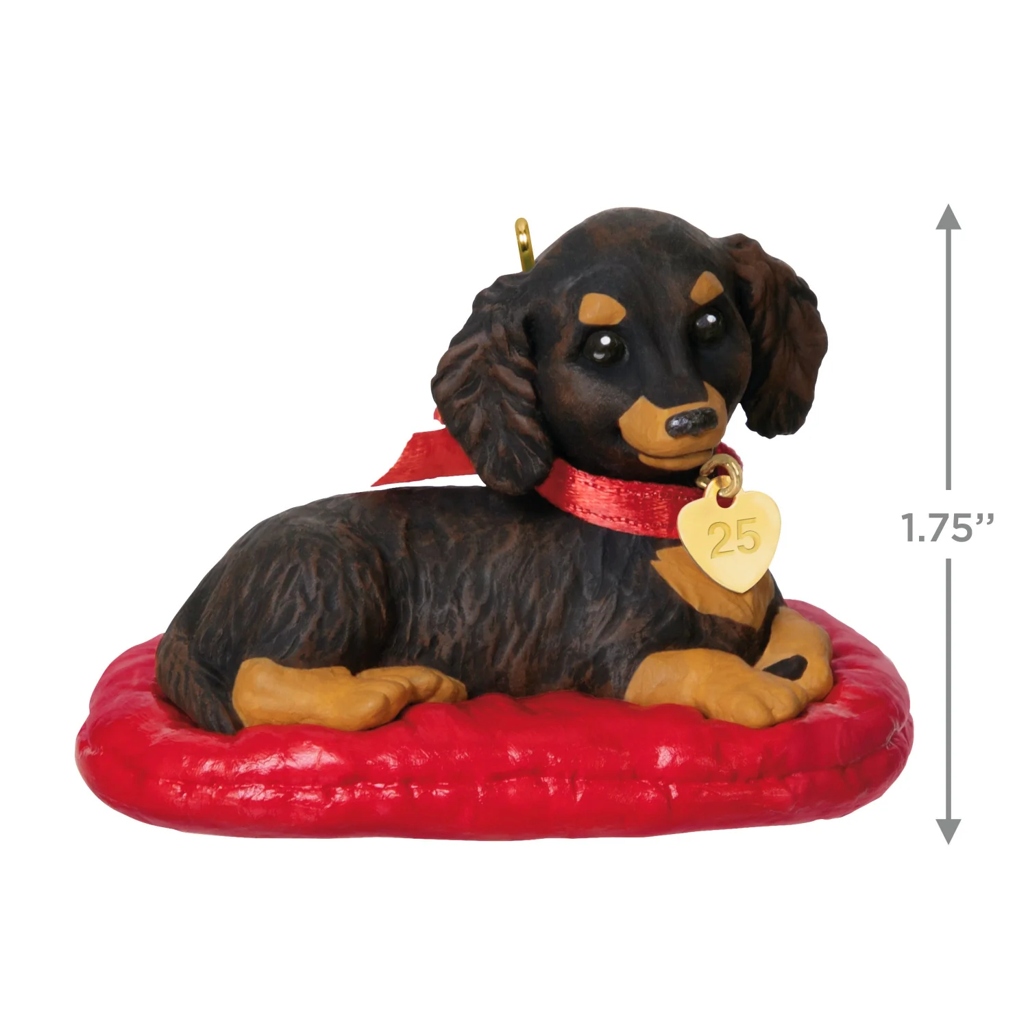Long-haired Dachshund, 35th in the Puppy Love Series — 2025 Hallmark Keepsake Christmas Ornament - Image 6