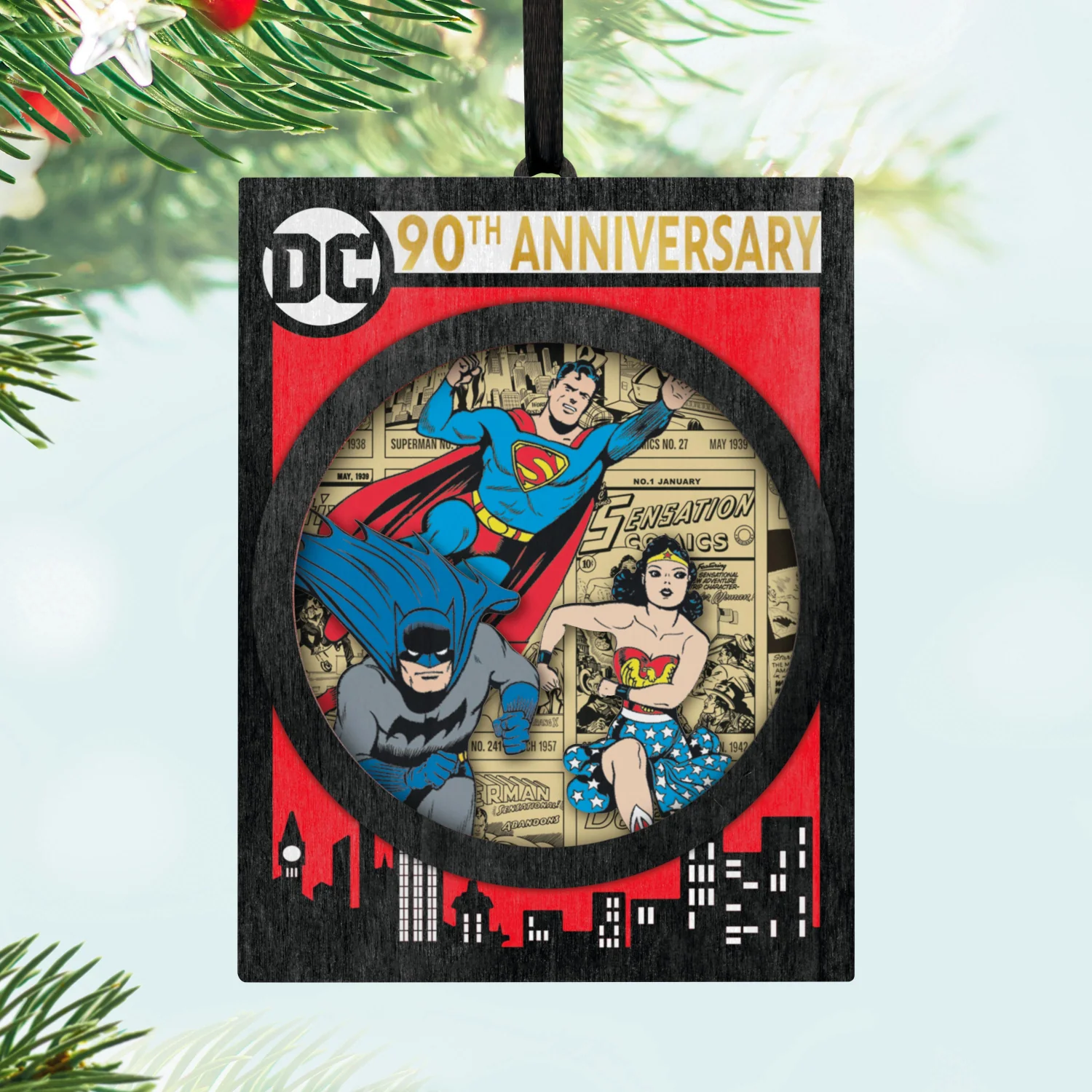 DC™ Comics 90th Anniversary — 2025 Hallmark Keepsake Christmas Ornament - Image 2