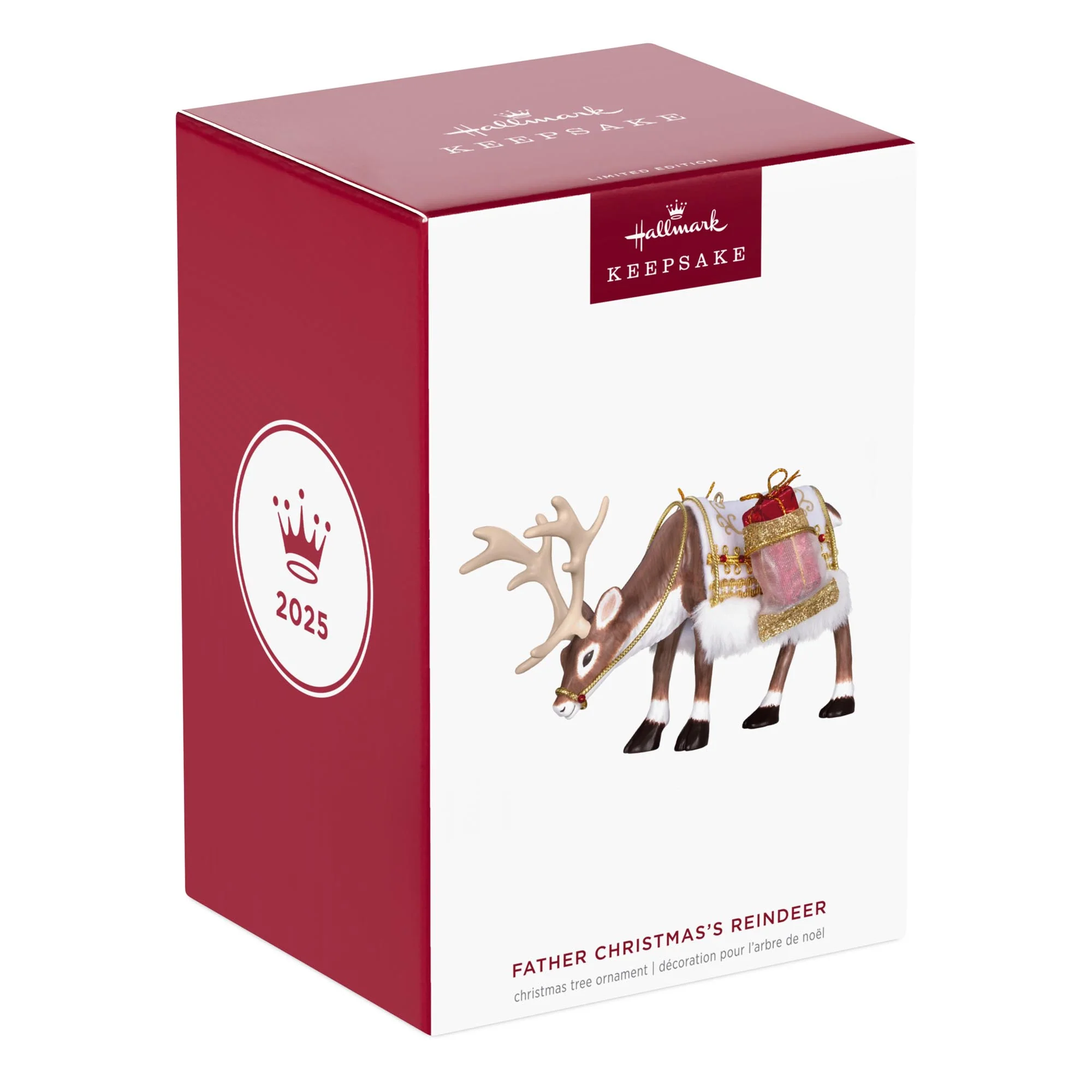 Father Christmas, Reindeer — 2025 Hallmark Keepsake Christmas Ornament - Image 7