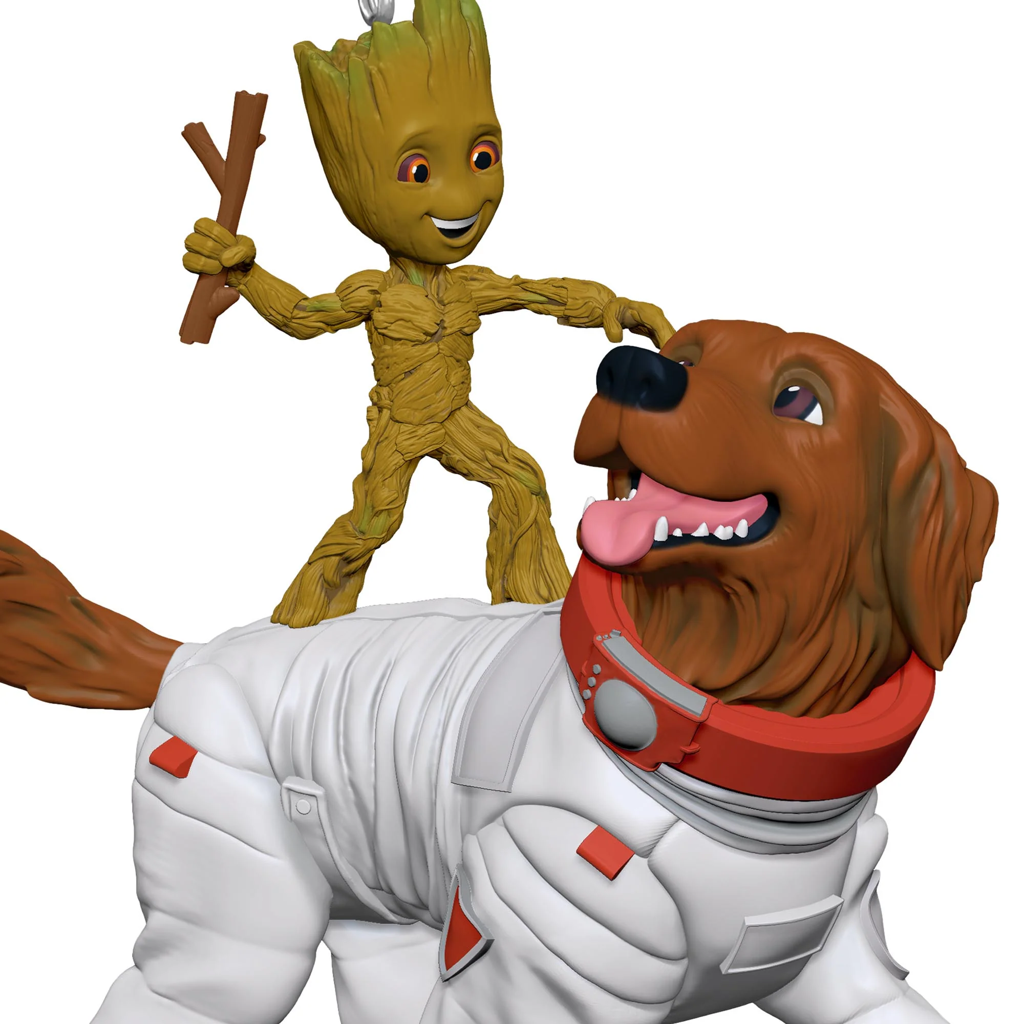 Marvel, Guardians of the Galaxy, Groot and Cosmo — 2025 Hallmark Keepsake Christmas Ornament - Image 4