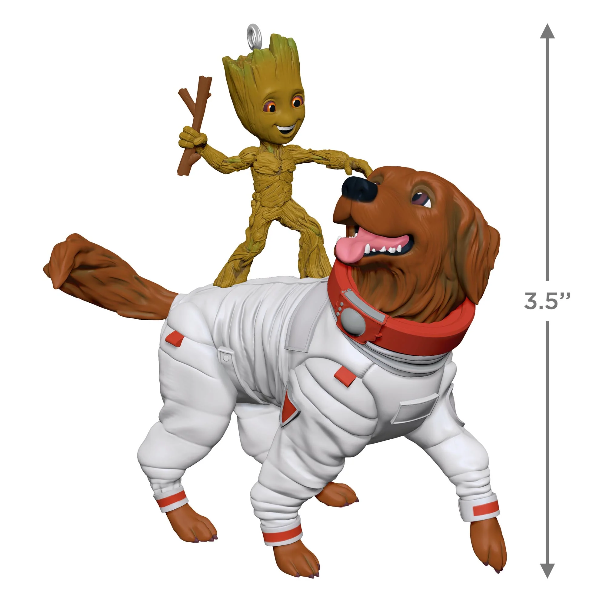 Marvel, Guardians of the Galaxy, Groot and Cosmo — 2025 Hallmark Keepsake Christmas Ornament - Image 6