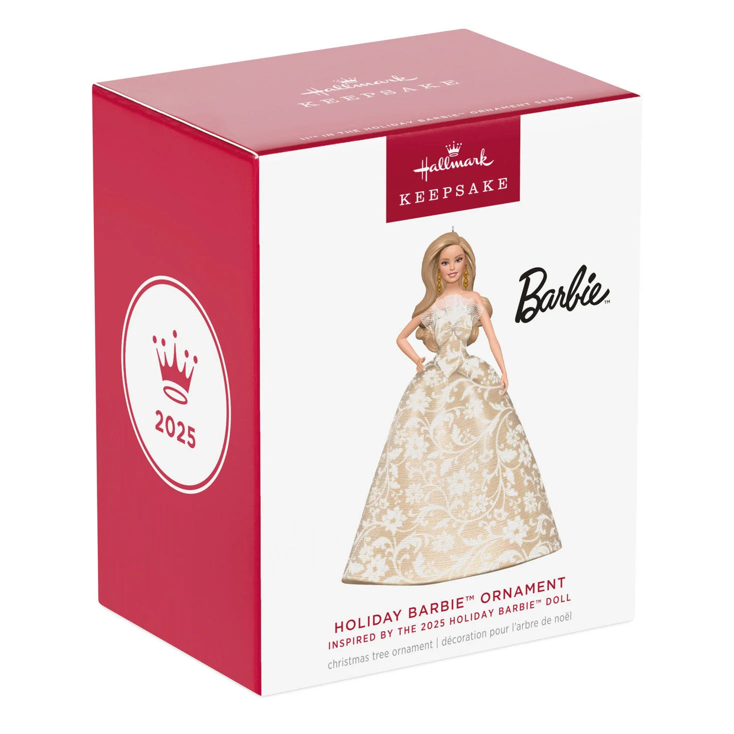 2025 Holiday Barbie™ Ornament, 11th in the Series — 2025 Hallmark Keepsake Christmas Ornament - Image 7