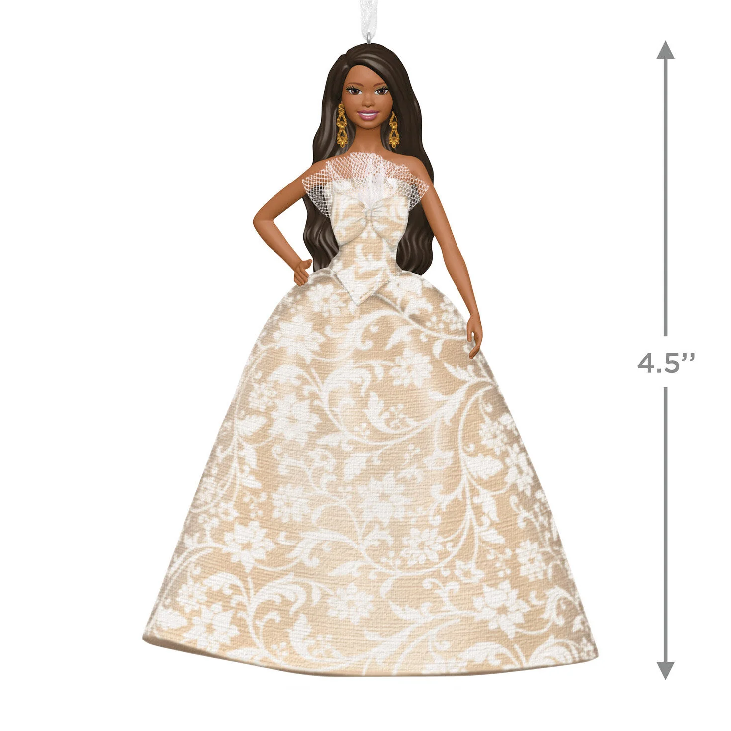 2025 Black Holiday Barbie™ Ornament, 11th in the Series — 2025 Hallmark Keepsake Christmas Ornament - Image 3