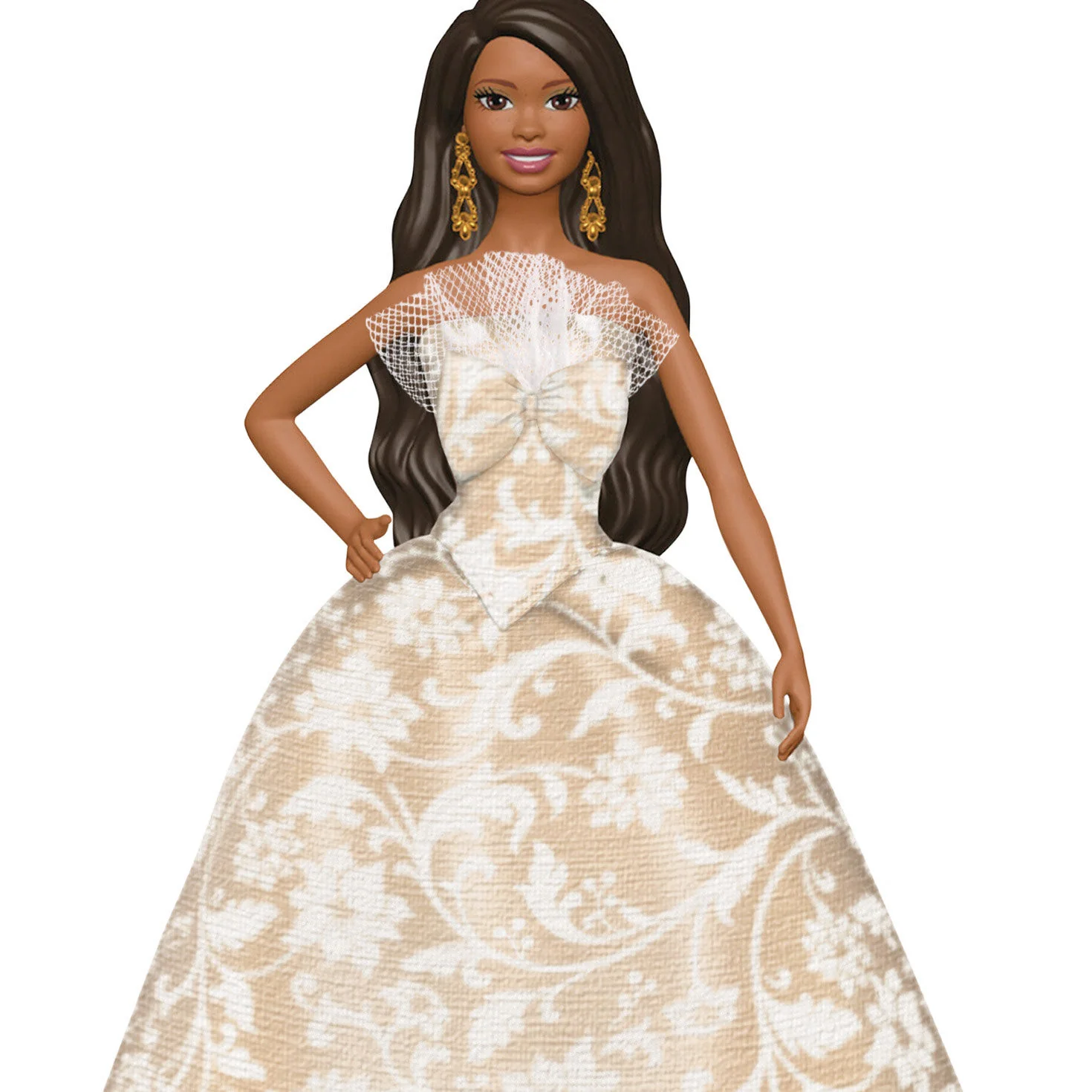 2025 Black Holiday Barbie™ Ornament, 11th in the Series — 2025 Hallmark Keepsake Christmas Ornament - Image 5