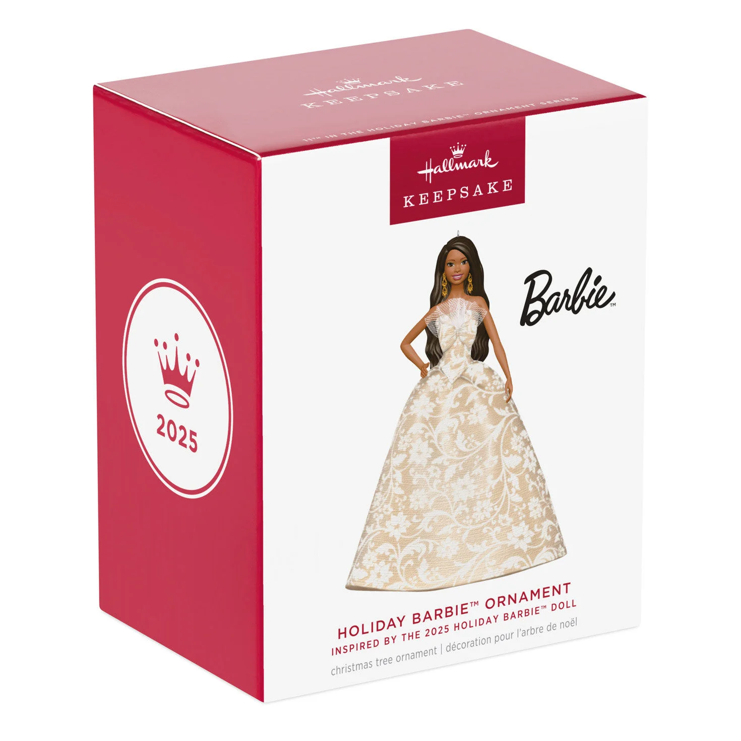 2025 Black Holiday Barbie™ Ornament, 11th in the Series — 2025 Hallmark Keepsake Christmas Ornament - Image 7