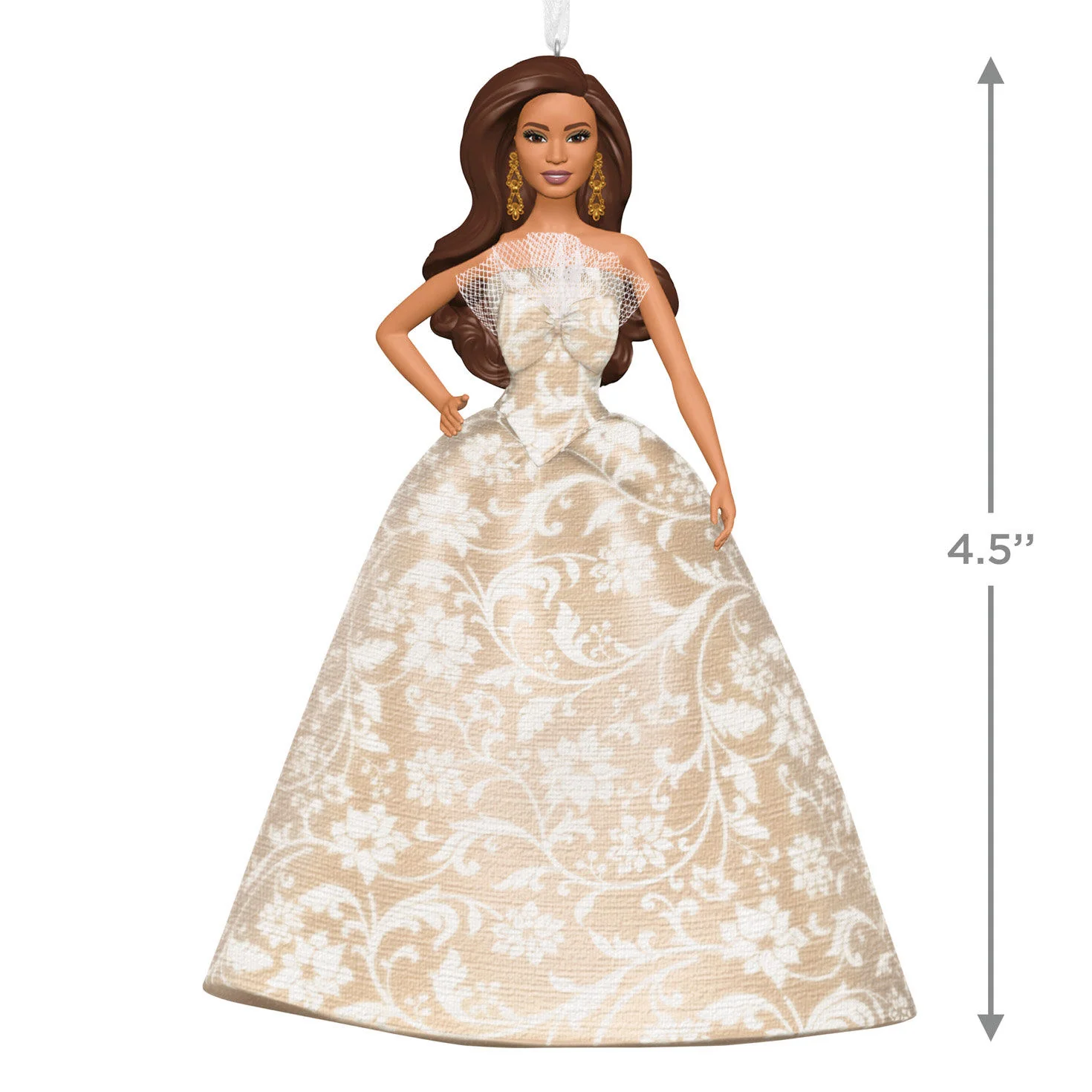 2025 Latina Holiday Barbie™ Ornament, 3rd in the Series — 2025 Hallmark Keepsake Christmas Ornament - Image 3