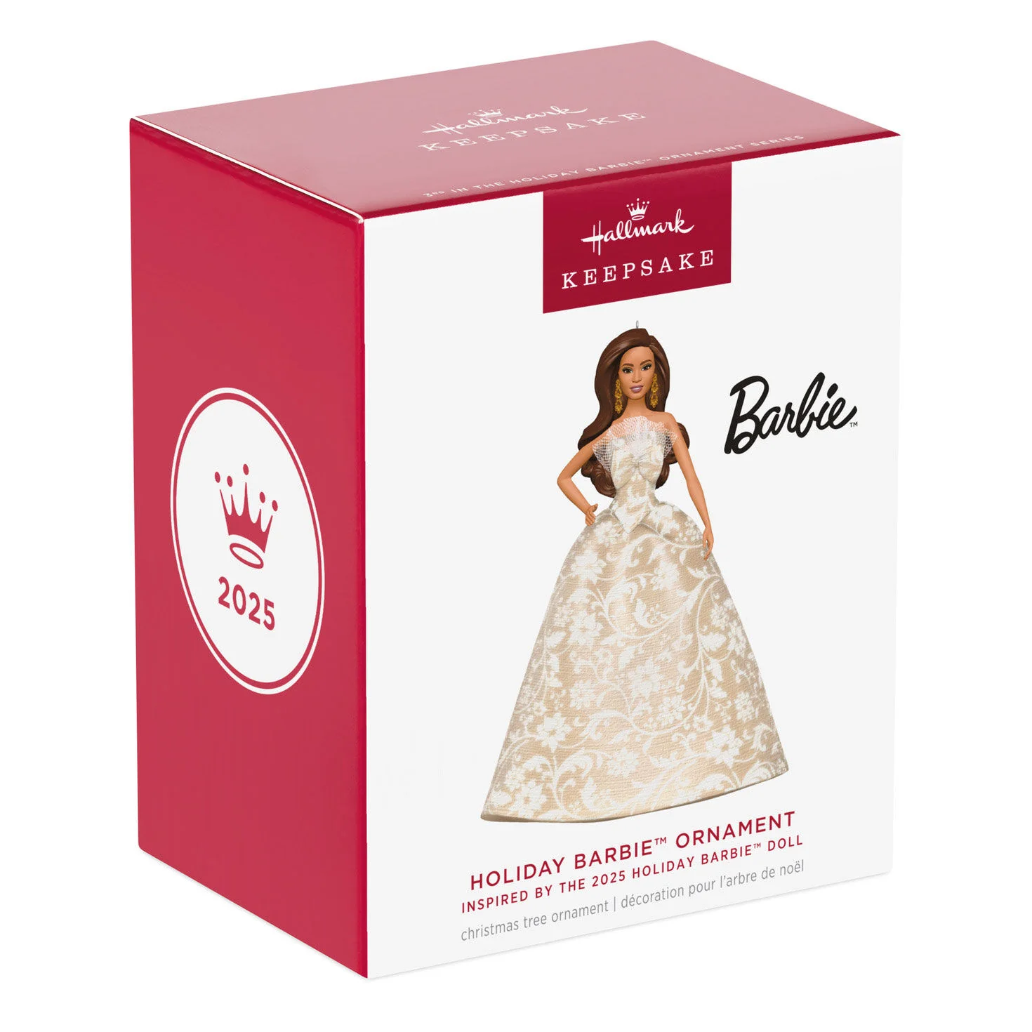 2025 Latina Holiday Barbie™ Ornament, 3rd in the Series — 2025 Hallmark Keepsake Christmas Ornament - Image 7