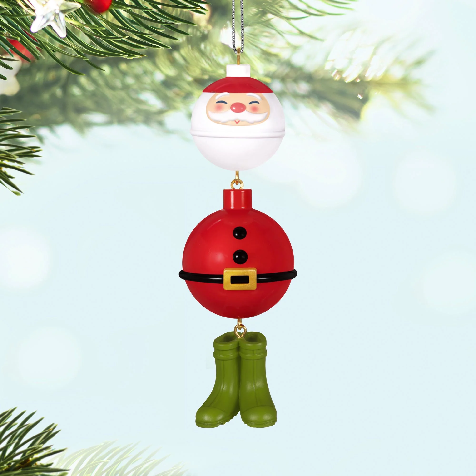 Hooked On Santa, Fishing — 2025 Hallmark Keepsake Christmas Ornament - Image 2