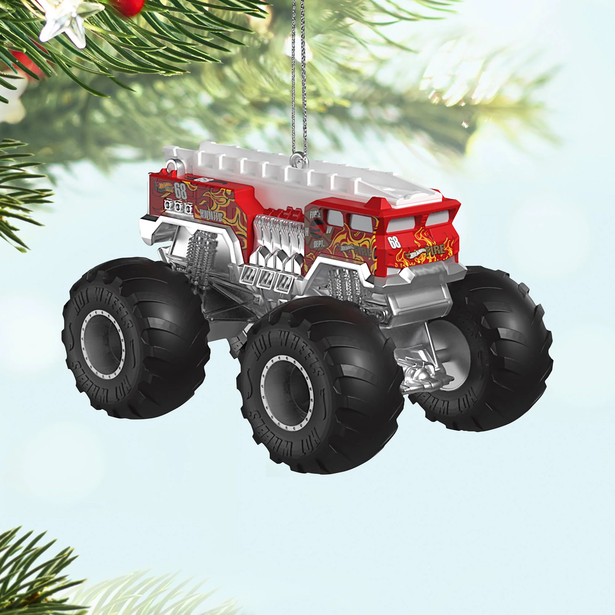 Hot Wheels™ Monster Trucks, HW 5-Alarm™ — 2025 Hallmark Keepsake Christmas Ornament - Image 2