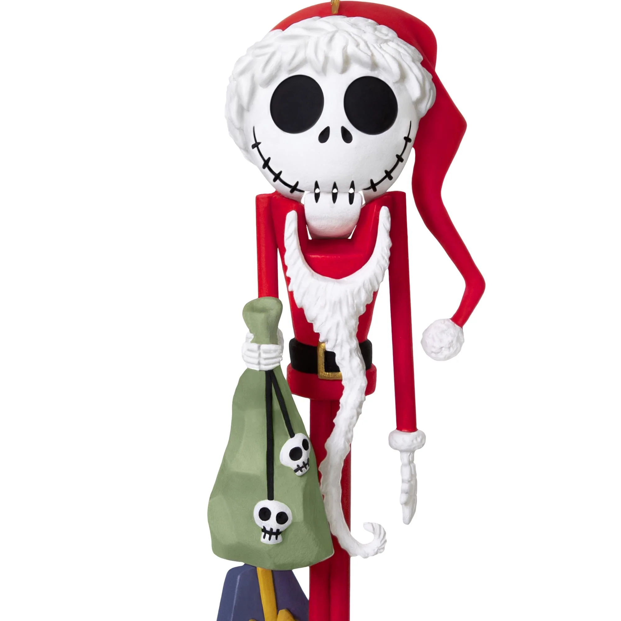 Disney Tim Burton's The Nightmare Before Christmas, Santa Jack Skellington Nutcracker — 2025 Hallmark Keepsake Christmas Ornament - Image 4