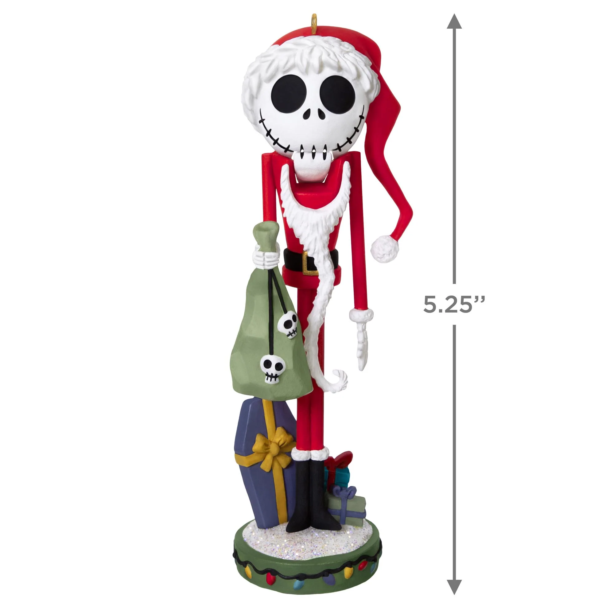Disney Tim Burton's The Nightmare Before Christmas, Santa Jack Skellington Nutcracker — 2025 Hallmark Keepsake Christmas Ornament - Image 6