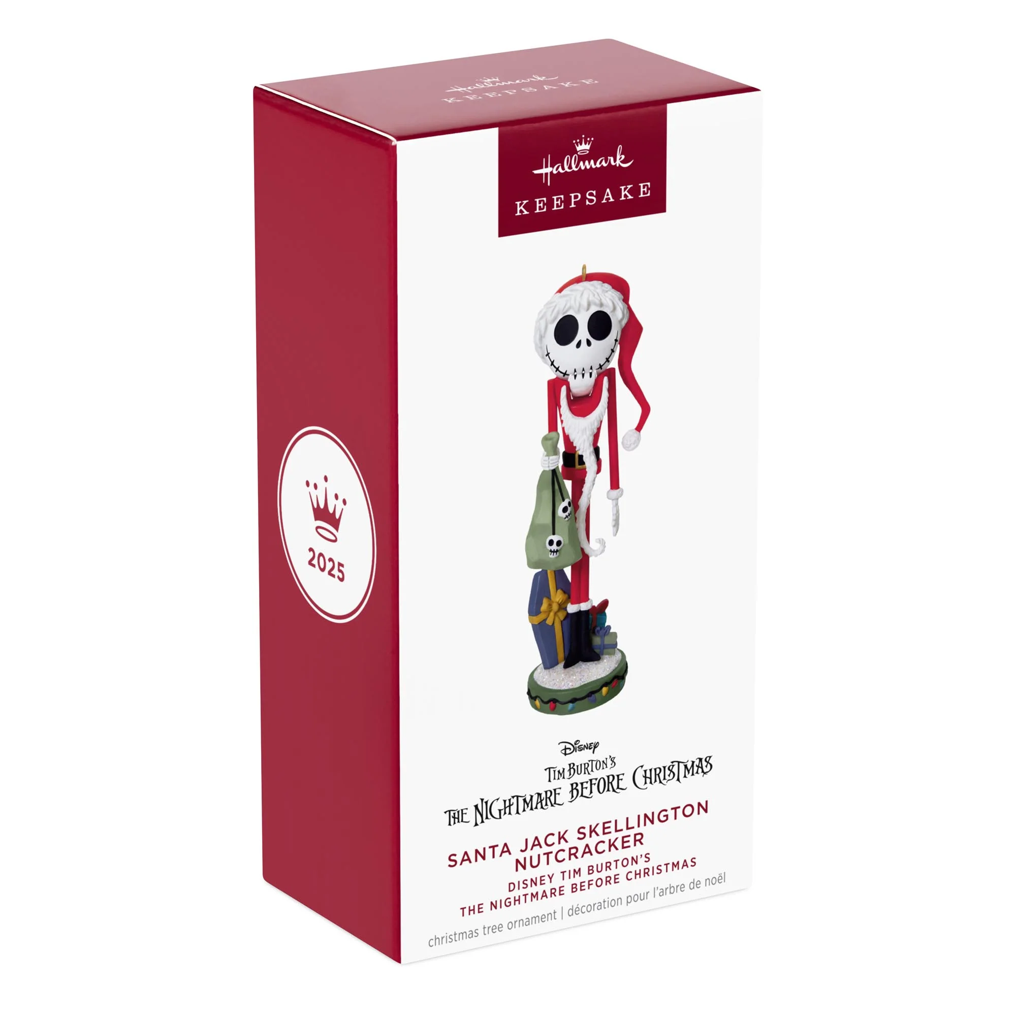 Disney Tim Burton's The Nightmare Before Christmas, Santa Jack Skellington Nutcracker — 2025 Hallmark Keepsake Christmas Ornament - Image 7