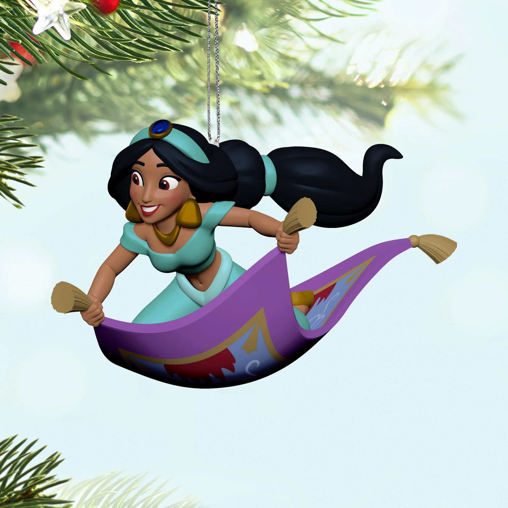 Disney Aladdin, Jasmine's Magic Carpet Ride — 2025 Hallmark Keepsake Christmas Ornament - Image 2