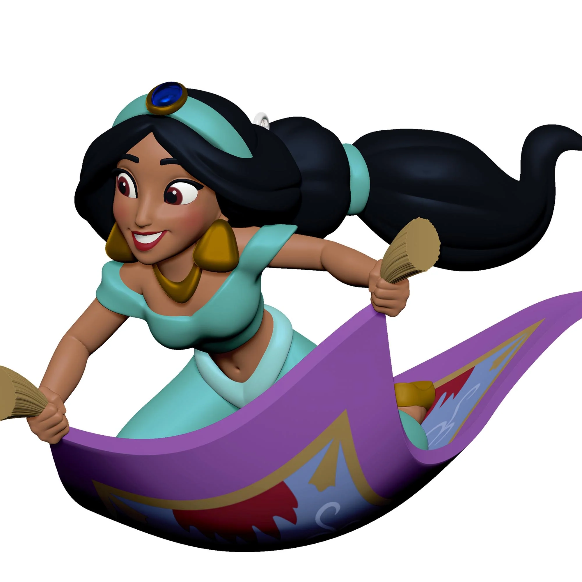 Disney Aladdin, Jasmine's Magic Carpet Ride — 2025 Hallmark Keepsake Christmas Ornament - Image 4