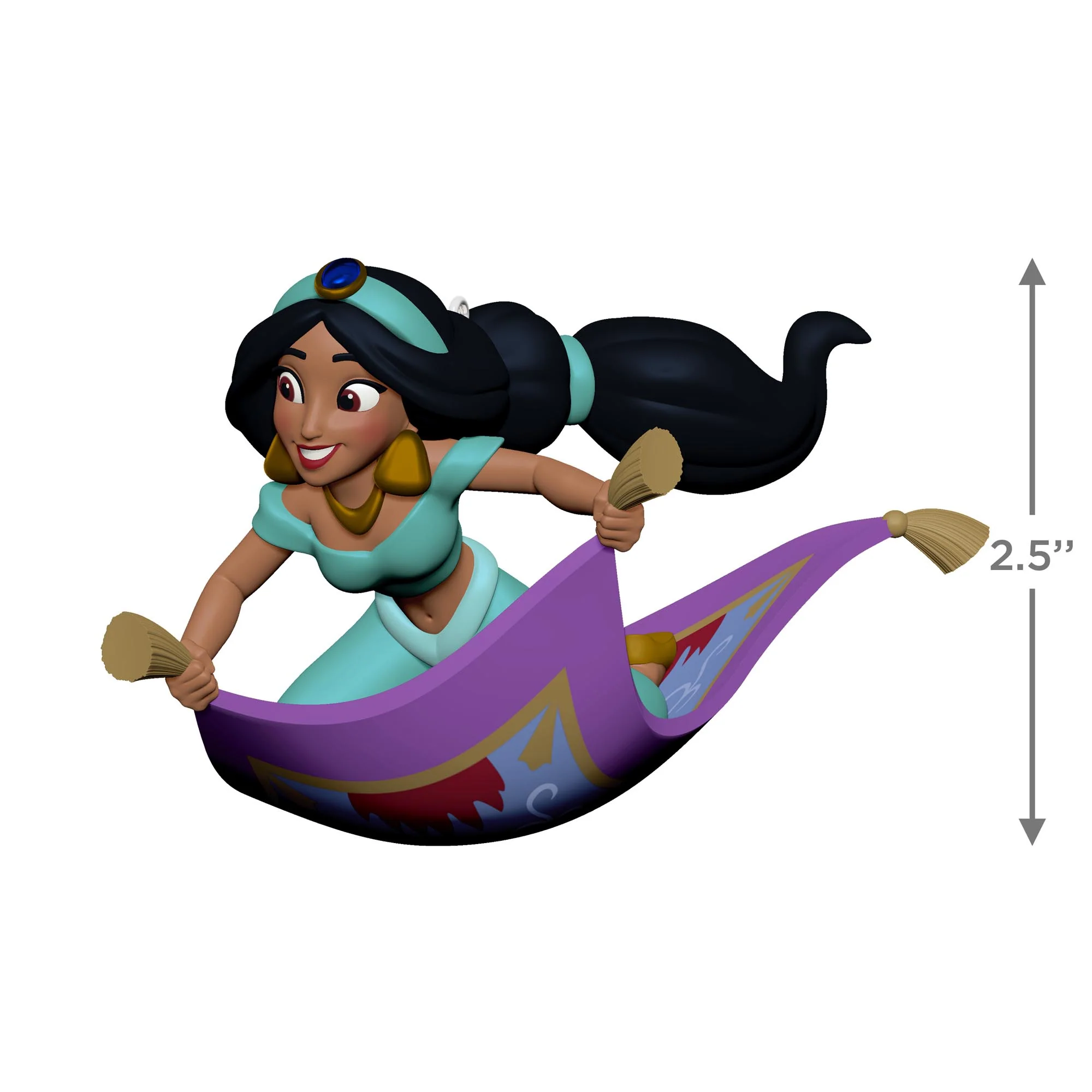 Disney Aladdin, Jasmine's Magic Carpet Ride — 2025 Hallmark Keepsake Christmas Ornament - Image 6