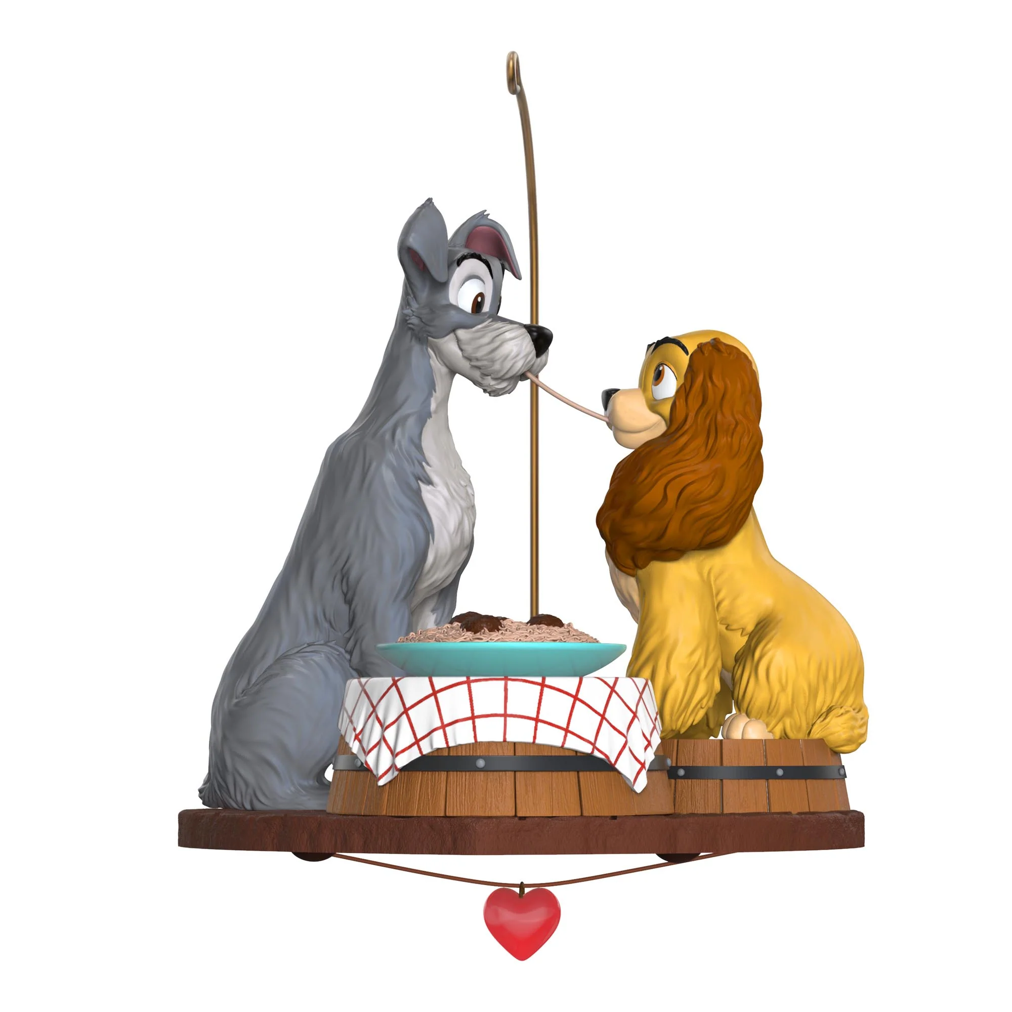 Disney Lady and the Tramp 70th Anniversary, Spaghetti Supper — 2025 Hallmark Keepsake Christmas Ornament