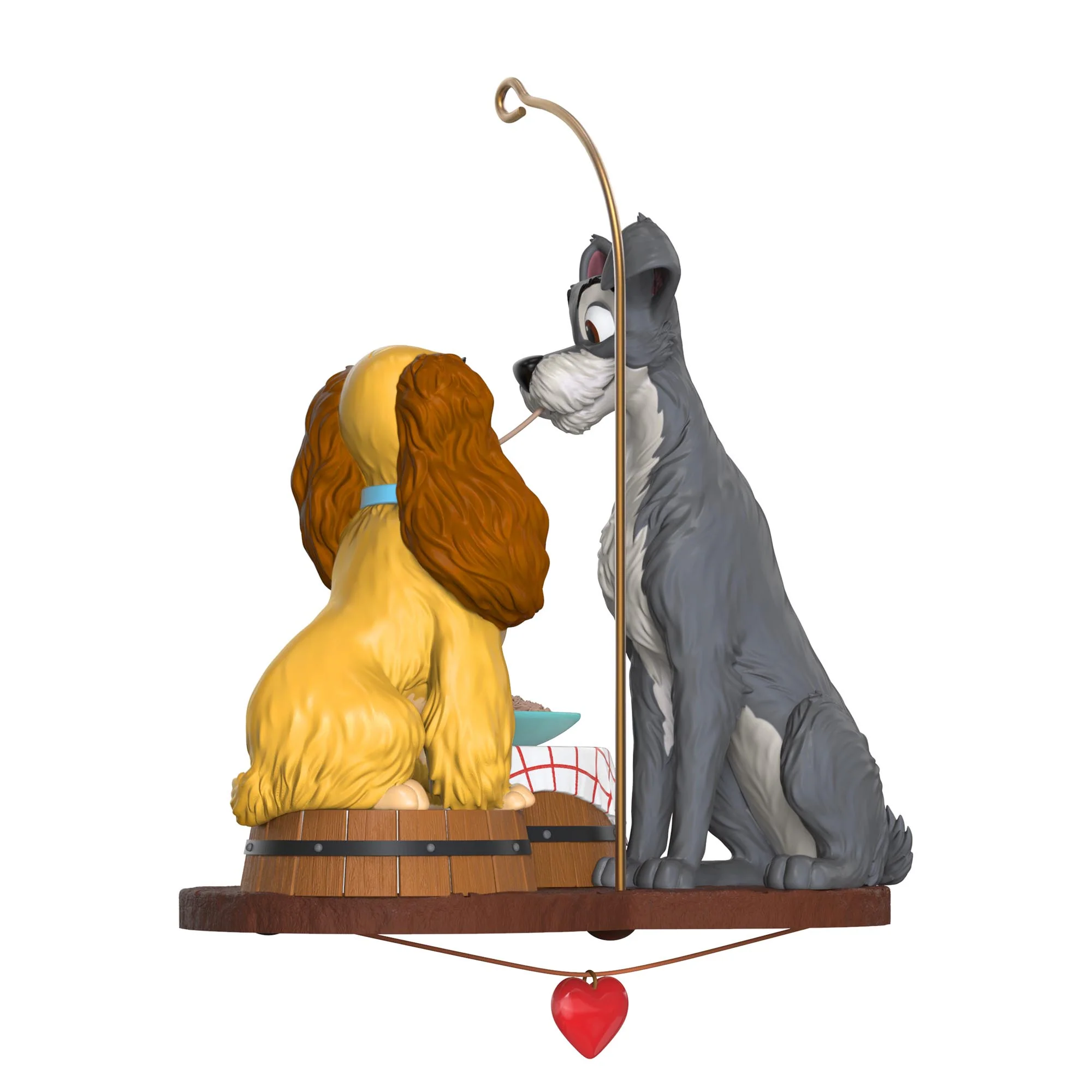 Disney Lady and the Tramp 70th Anniversary, Spaghetti Supper — 2025 Hallmark Keepsake Christmas Ornament - Image 5