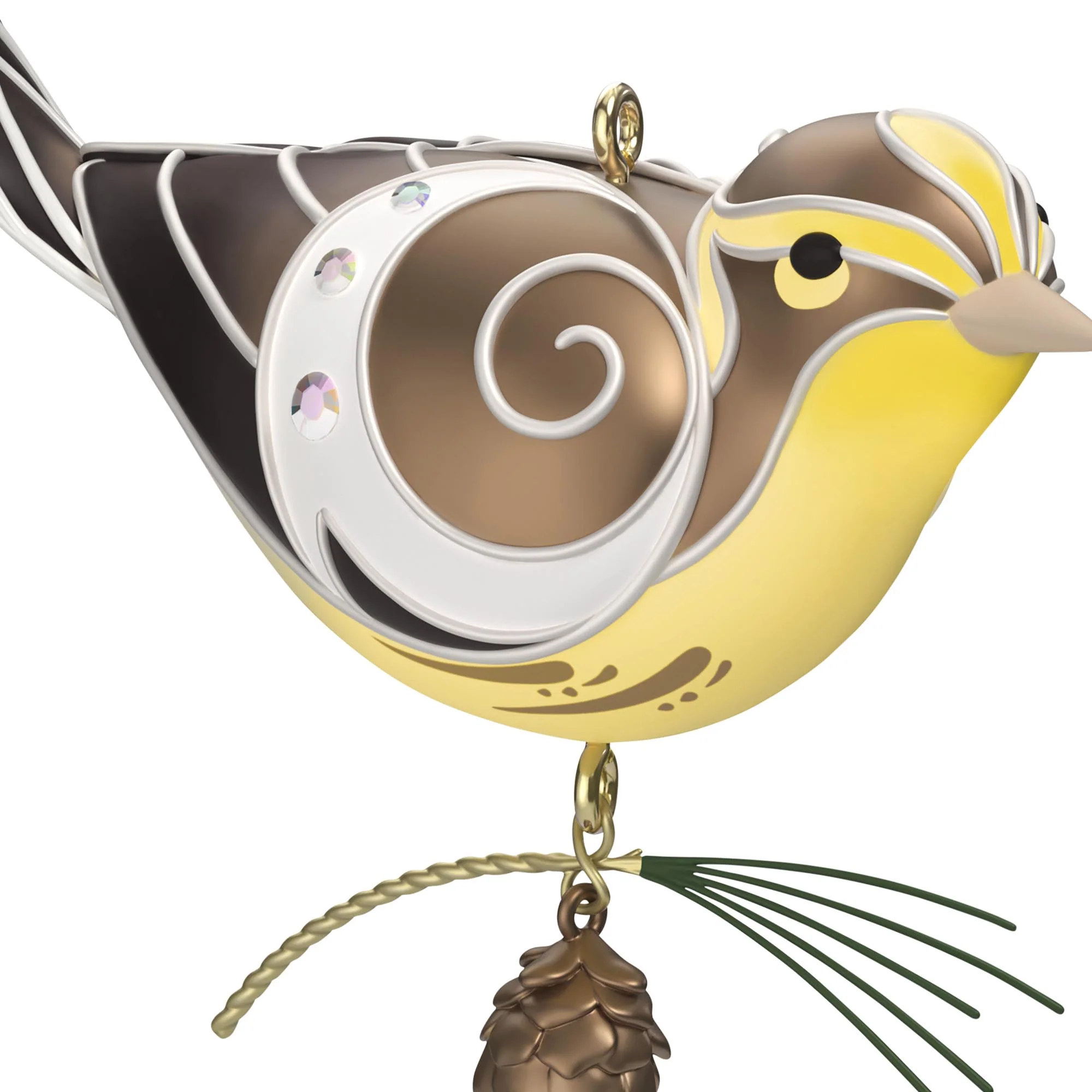 Lady Blackburnian Warbler — 2025 Hallmark Keepsake Christmas Ornament - Image 4
