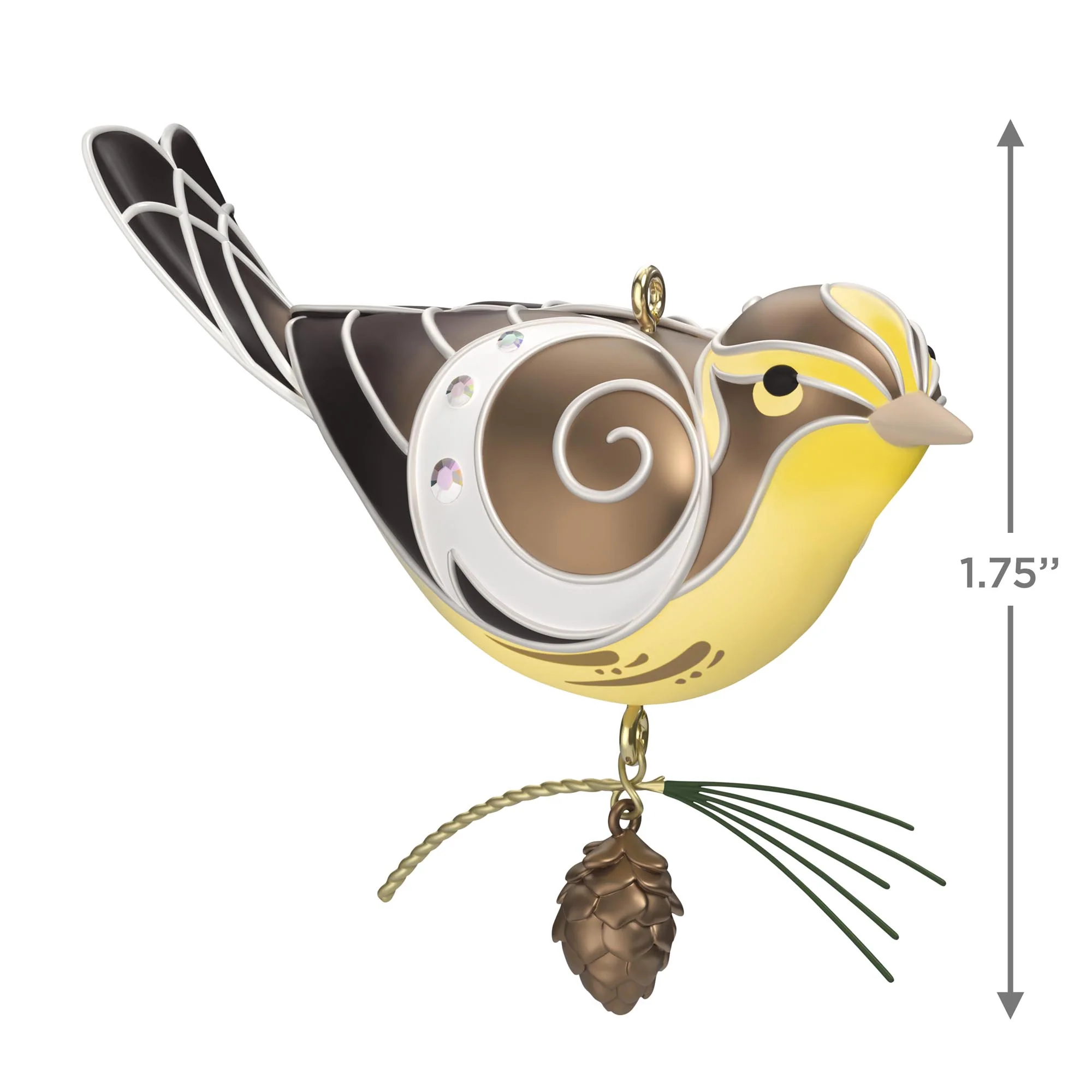 Lady Blackburnian Warbler — 2025 Hallmark Keepsake Christmas Ornament - Image 6
