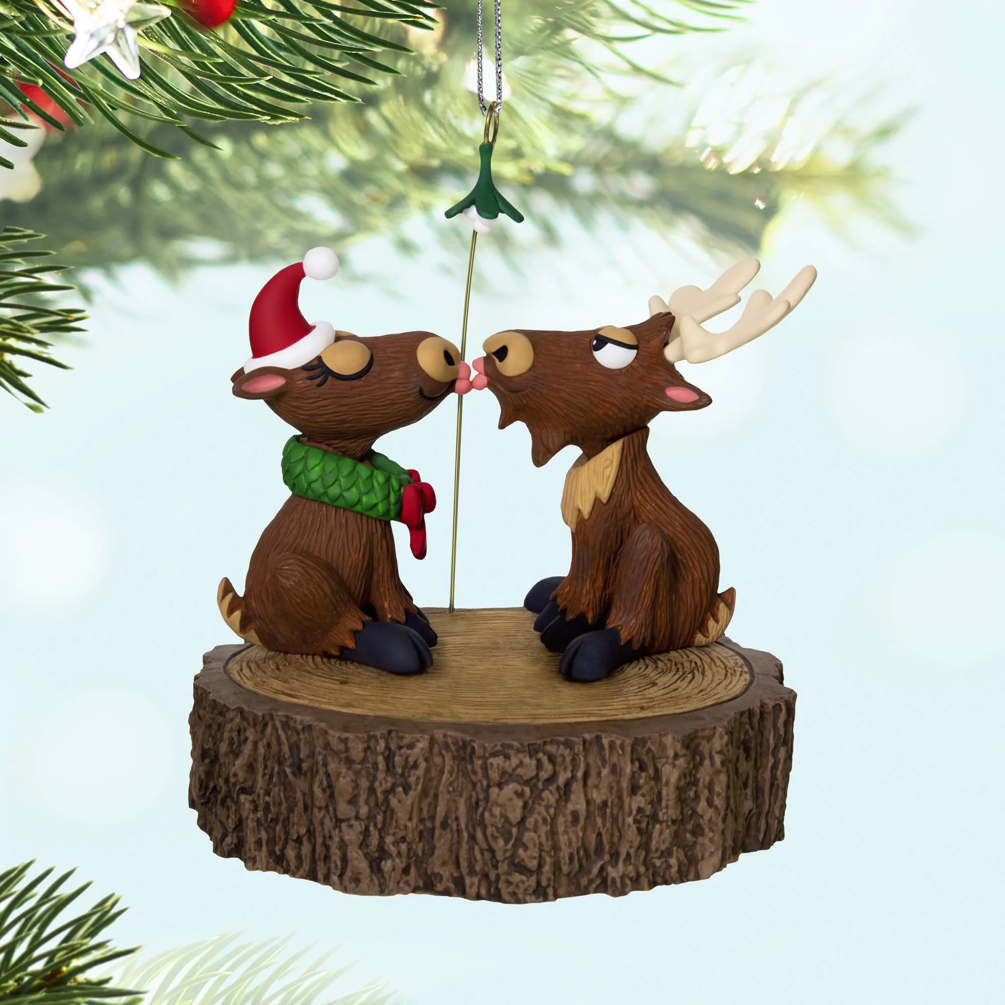 Merry Kiss-Moose, Magic — 2025 Hallmark Keepsake Christmas Ornament - Image 2