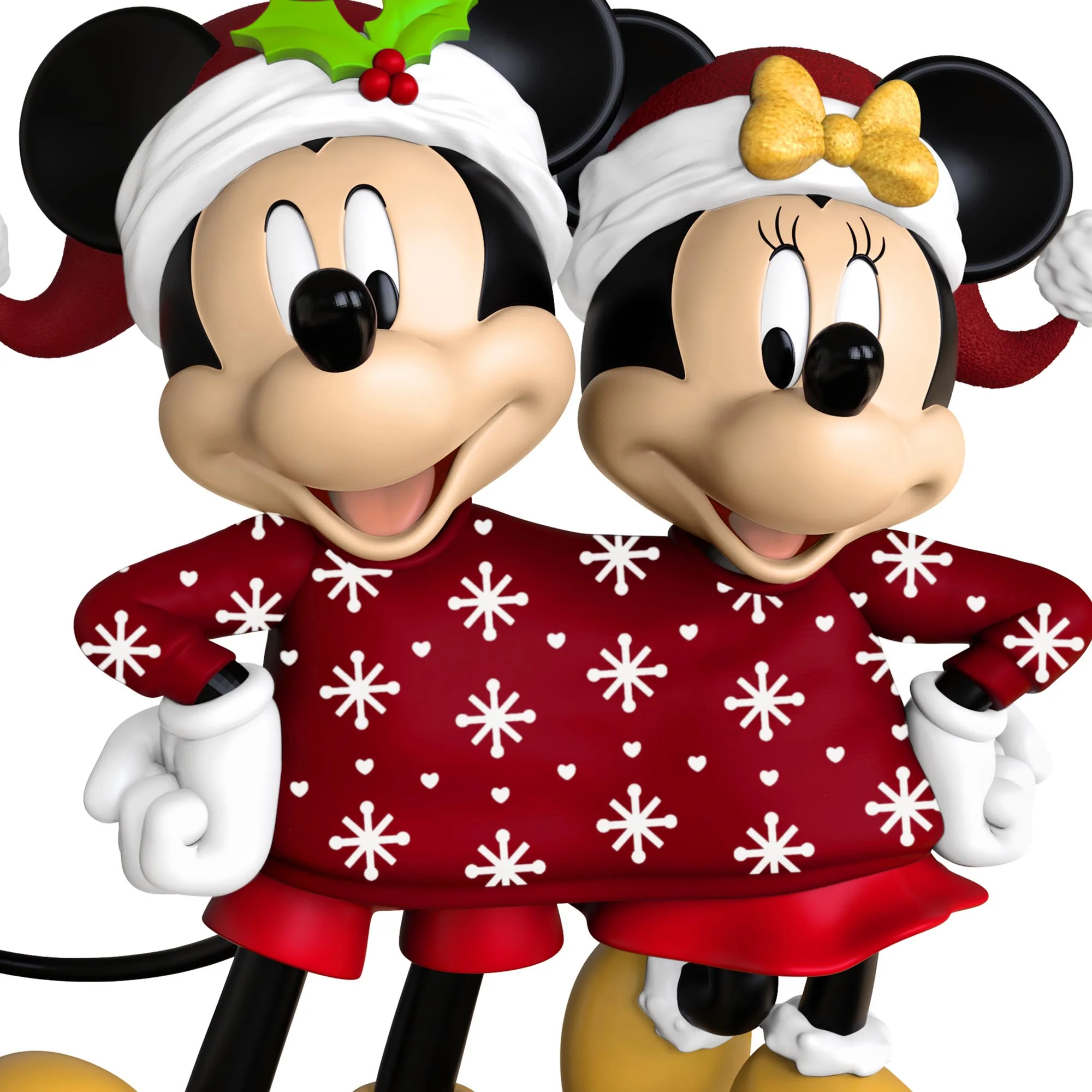 Disney Mickey and Minnie, Sweater-Sharing Sweethearts — 2025 Hallmark Keepsake Christmas Ornament - Image 4
