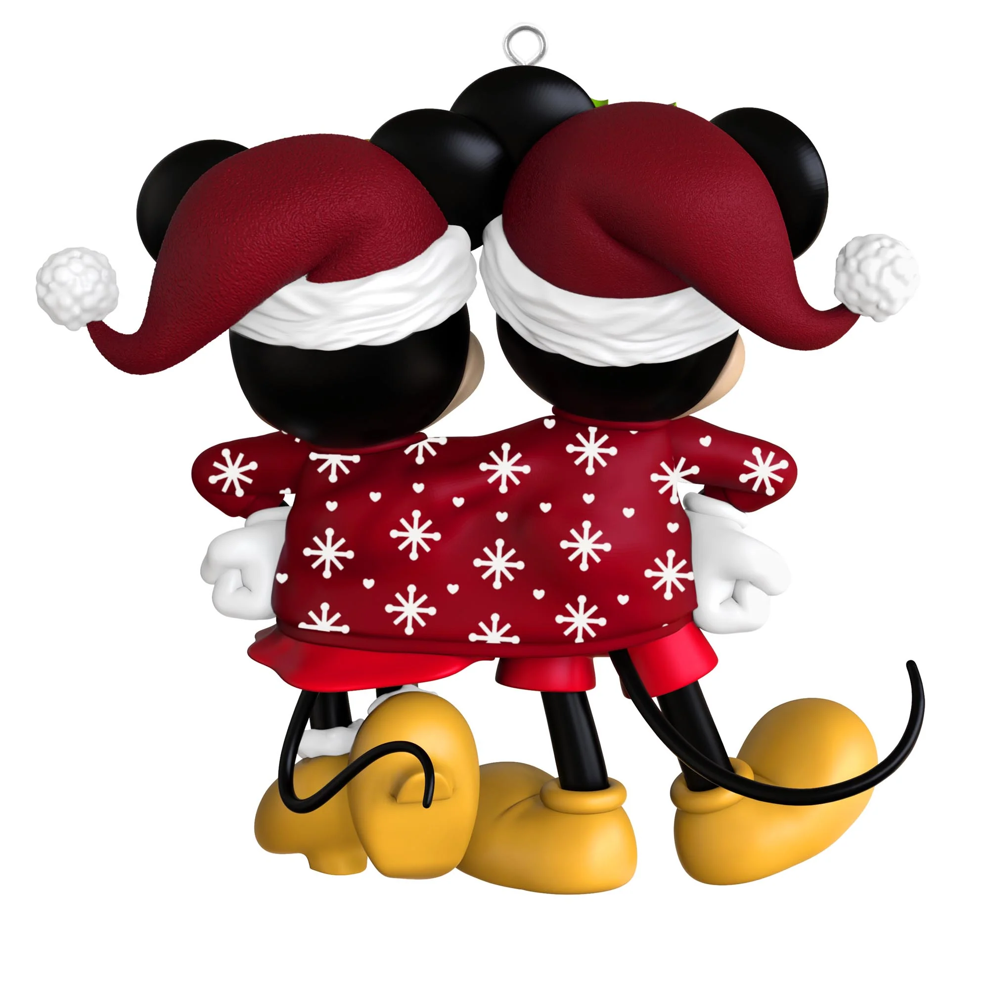 Disney Mickey and Minnie, Sweater-Sharing Sweethearts — 2025 Hallmark Keepsake Christmas Ornament - Image 5