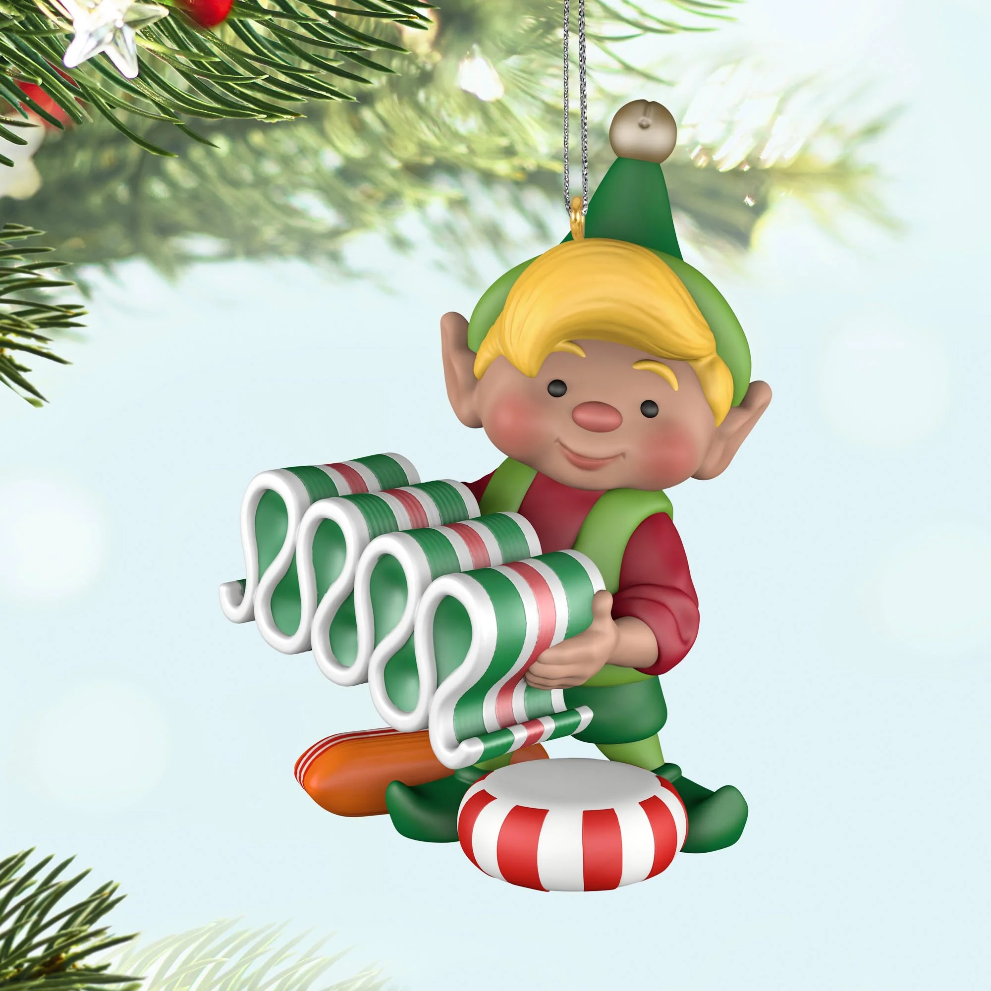 North Pole Tree Trimmers, 13th in the Series — 2025 Hallmark Keepsake Christmas Ornament - Image 2