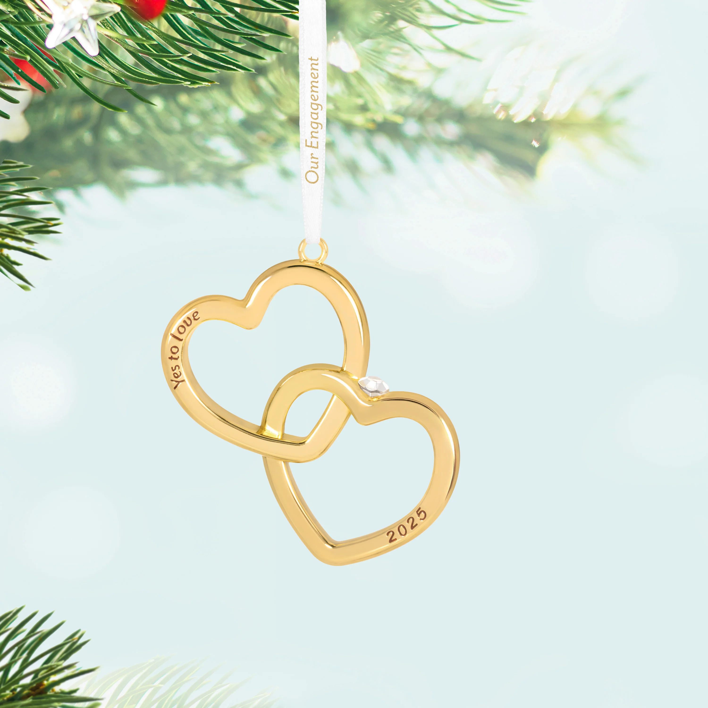 Our Engagement — 2025 Hallmark Keepsake Christmas Ornament - Image 2