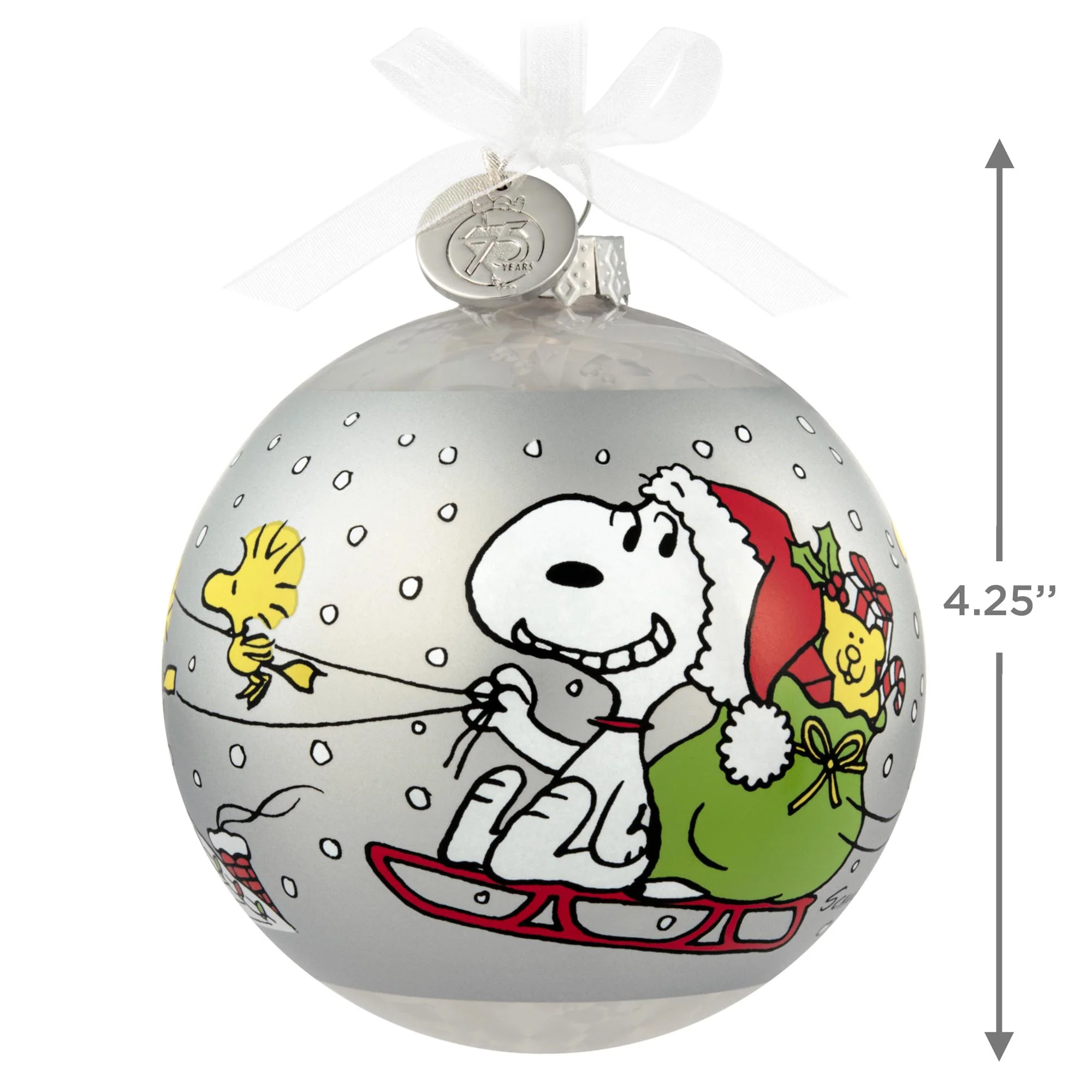 Peanuts® 75th Anniversary Special Edition — 2025 Hallmark Keepsake Christmas Ornament - Image 6