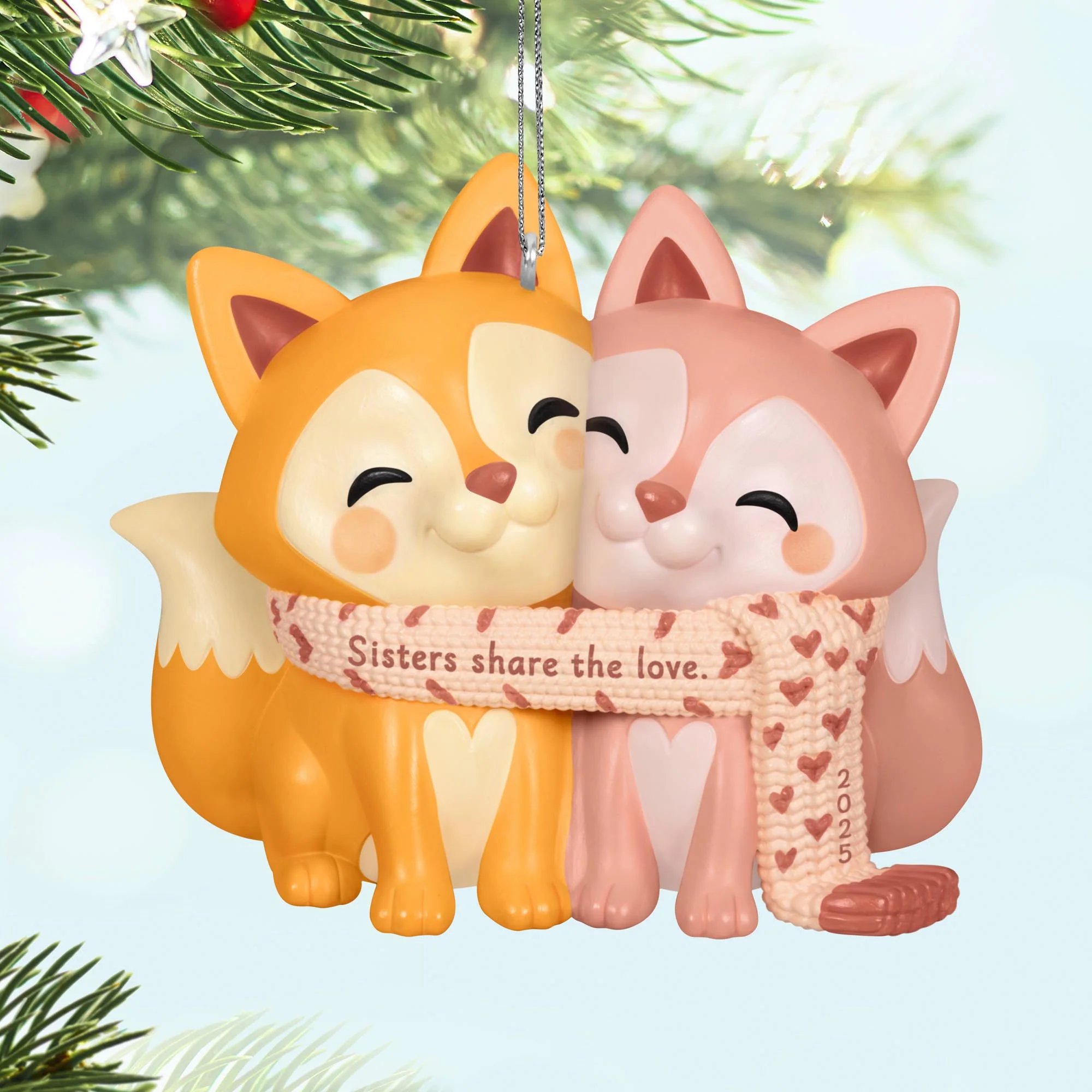 Sisters Share The Love — 2025 Hallmark Keepsake Christmas Ornament - Image 2
