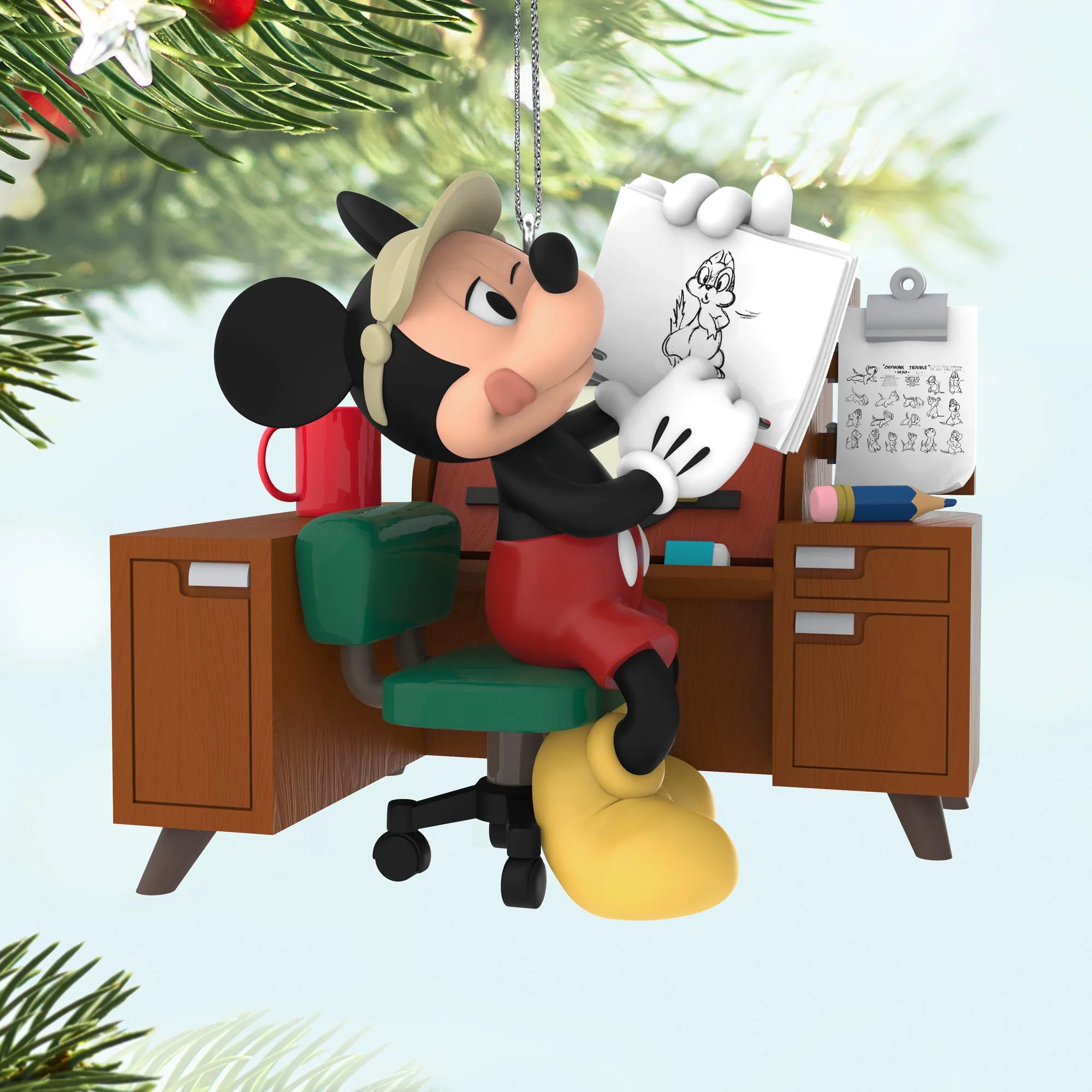 Disney Mickey Mouse, From Sketch to Screen — 2025 Hallmark Keepsake Christmas Ornament - Image 2