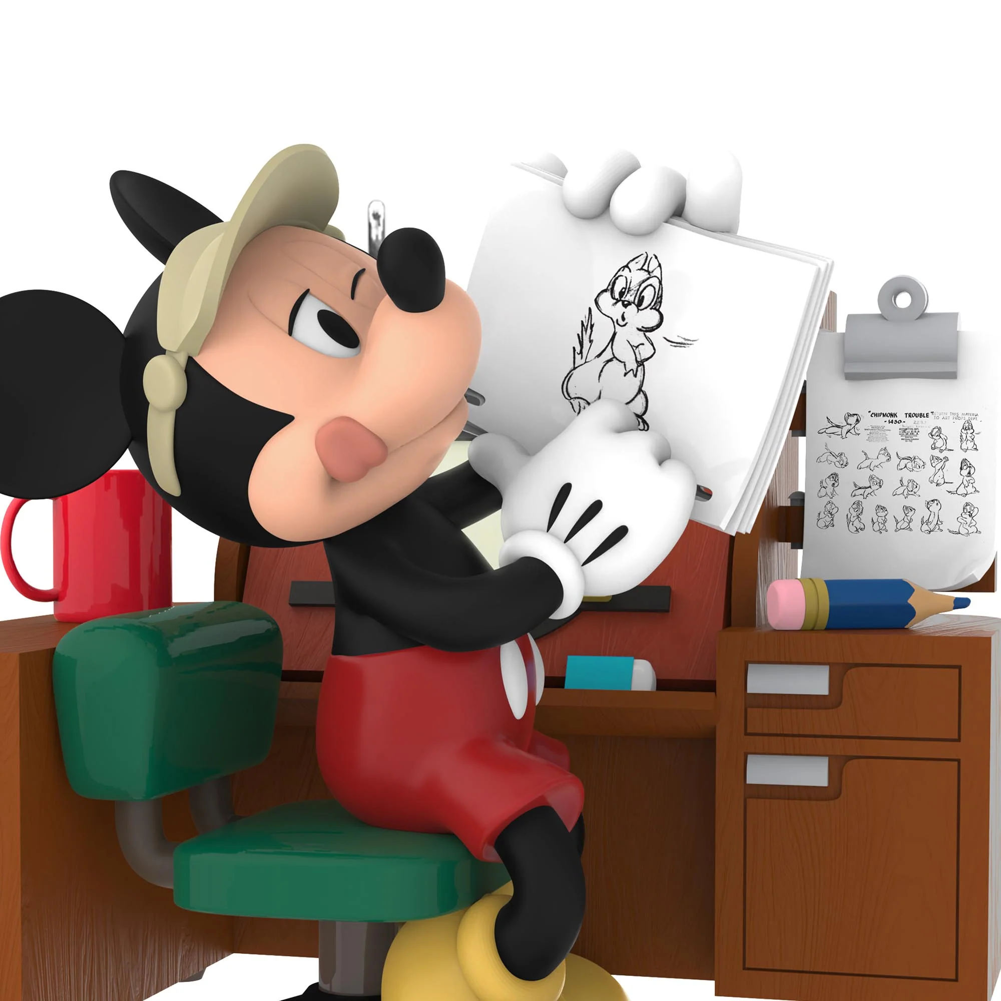Disney Mickey Mouse, From Sketch to Screen — 2025 Hallmark Keepsake Christmas Ornament - Image 4