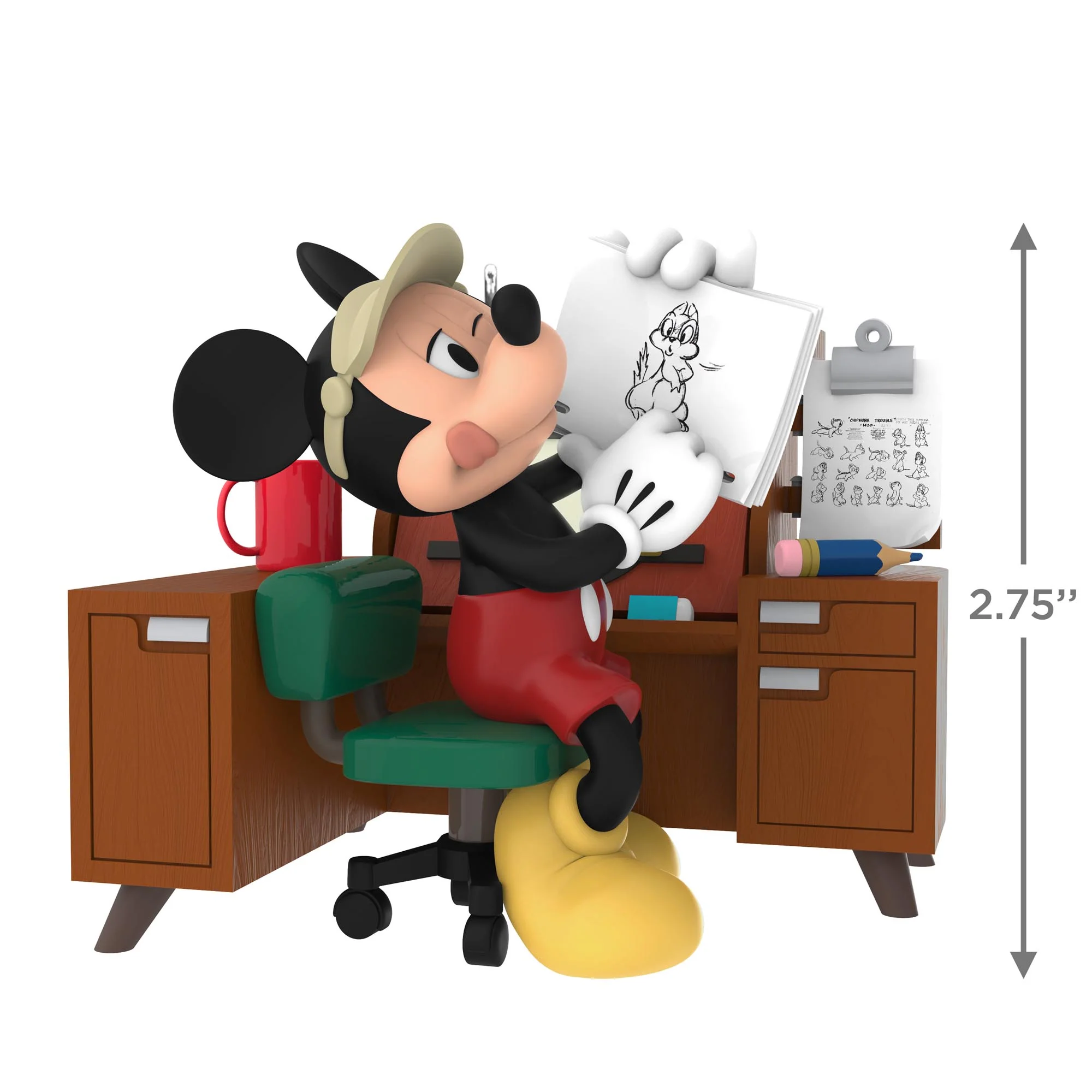 Disney Mickey Mouse, From Sketch to Screen — 2025 Hallmark Keepsake Christmas Ornament - Image 6