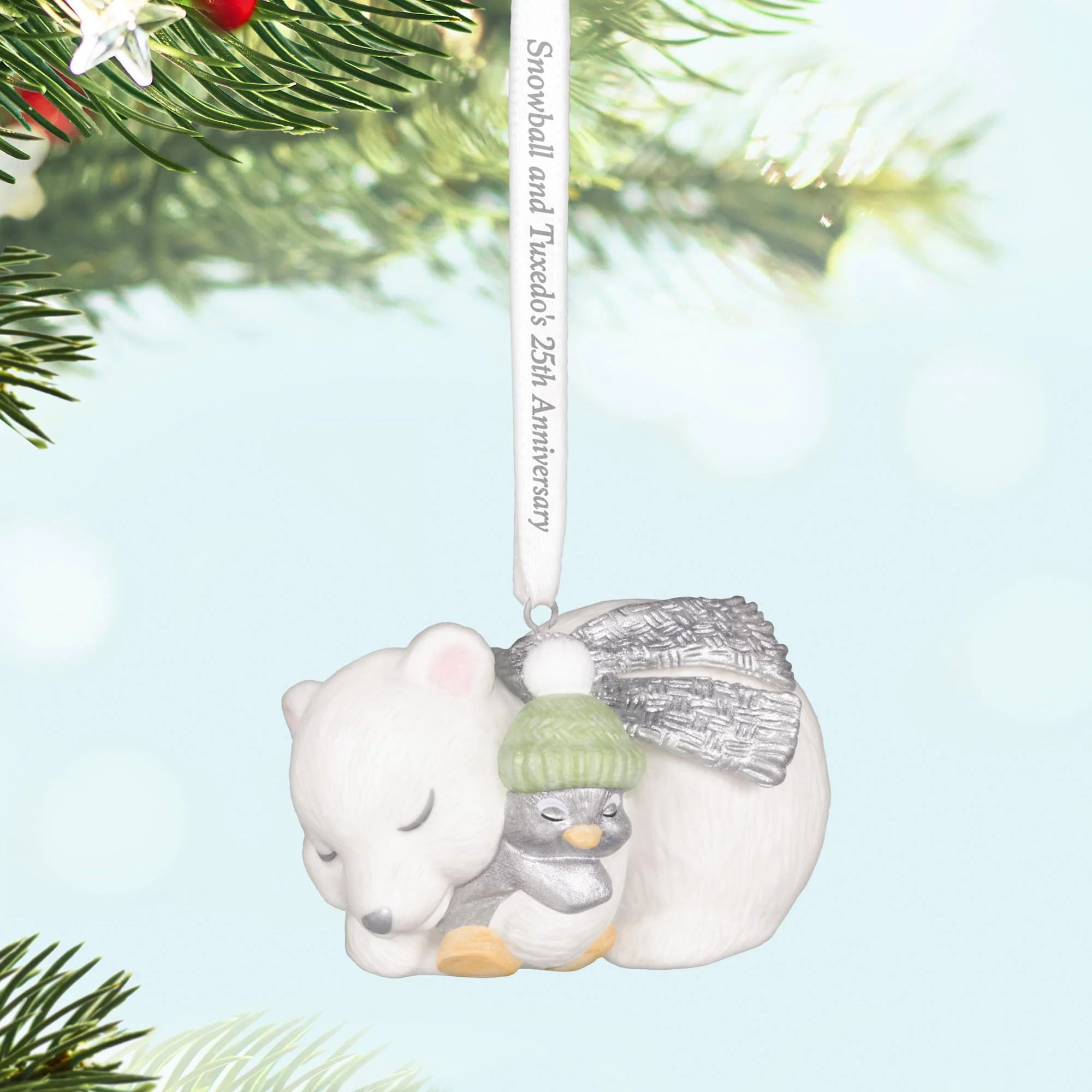 2025 Snowball and Tuxedo 25th Anniversary — 2025 Hallmark Keepsake Christmas Ornament - Image 2