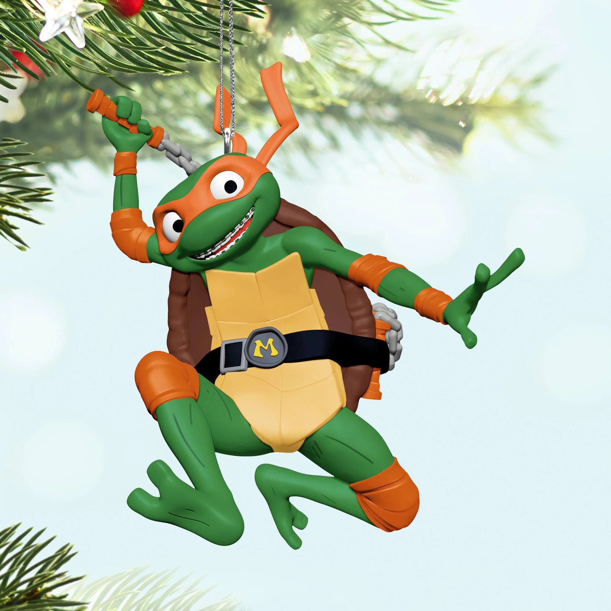 Teenage Mutant Ninja Turtles: Mutant Mayhem, Michelangelo — 2025 Hallmark Keepsake Christmas Ornament - Image 2