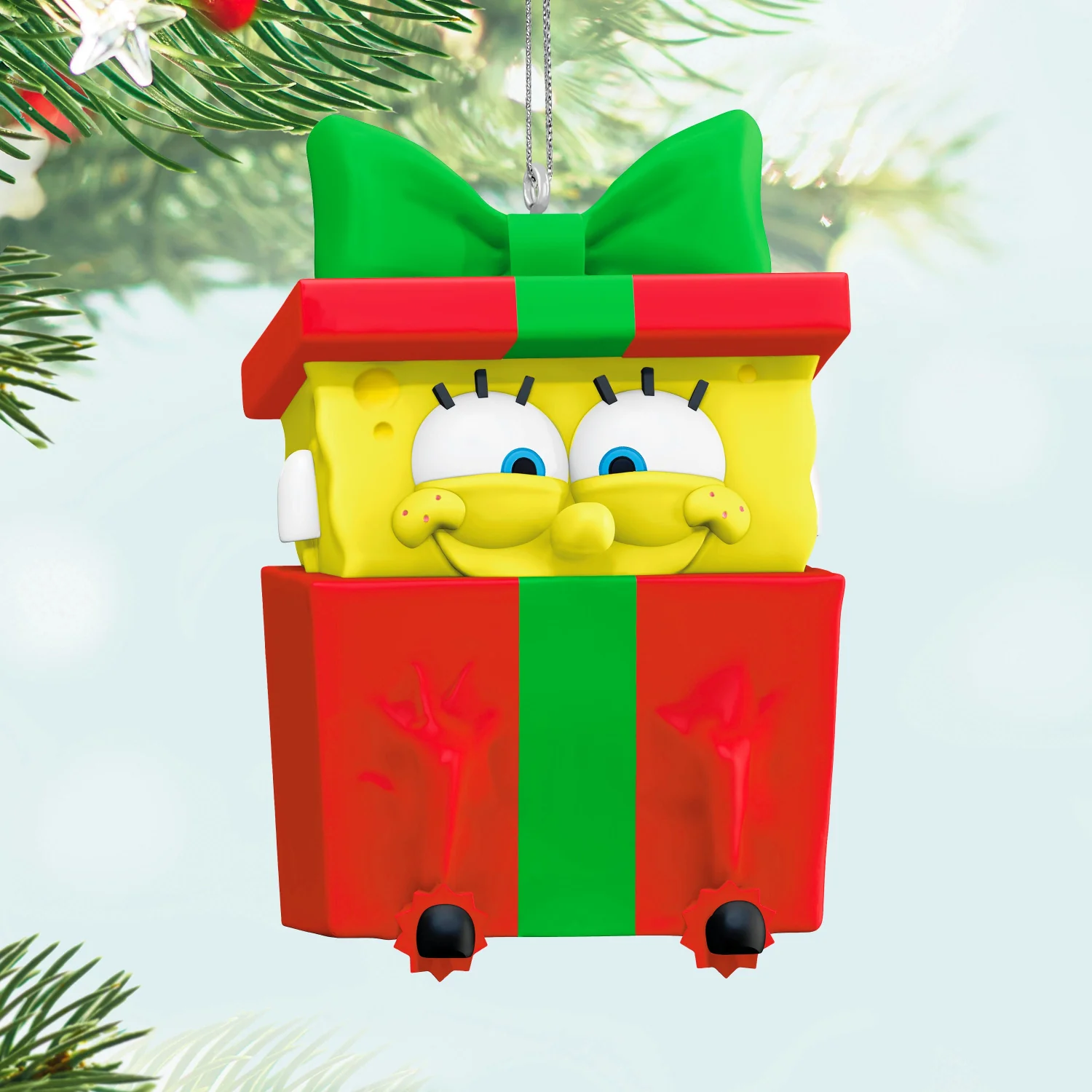 SpongeBob SquarePants, Sponge-boxed for Christmas — 2025 Hallmark Keepsake Christmas Ornament - Image 2