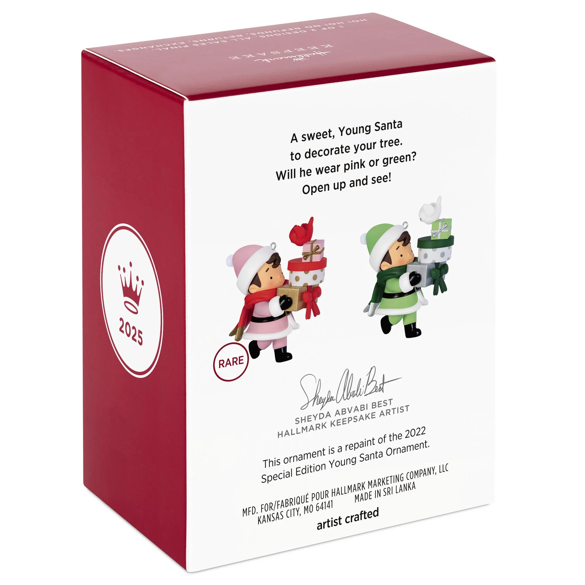 2025 Young Santa Surprise Box — 2025 Hallmark Keepsake Christmas Ornament - Image 8
