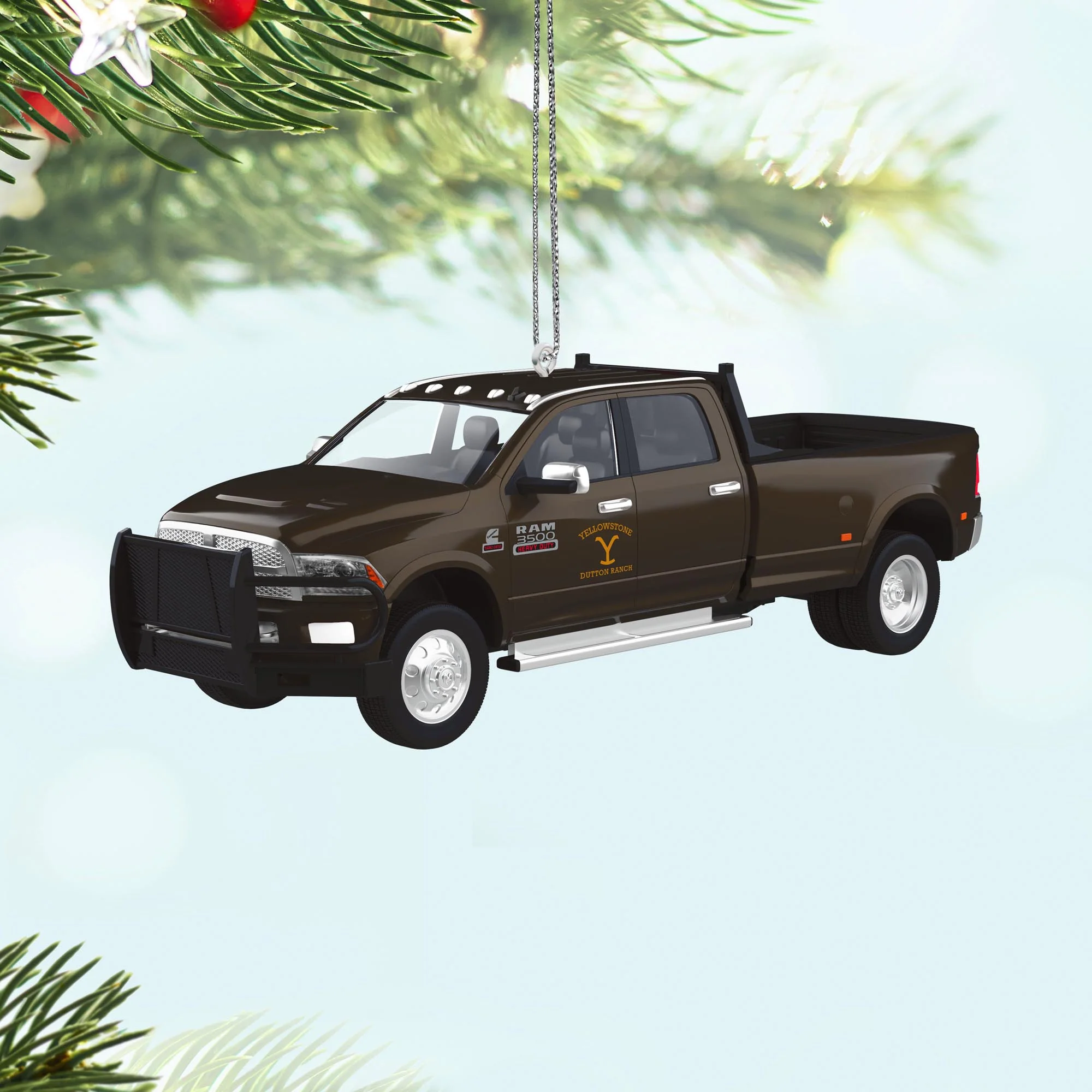 2014 Dodge Ram 3500 Yellowstone — 2025 Hallmark Keepsake Christmas Ornament - Image 2